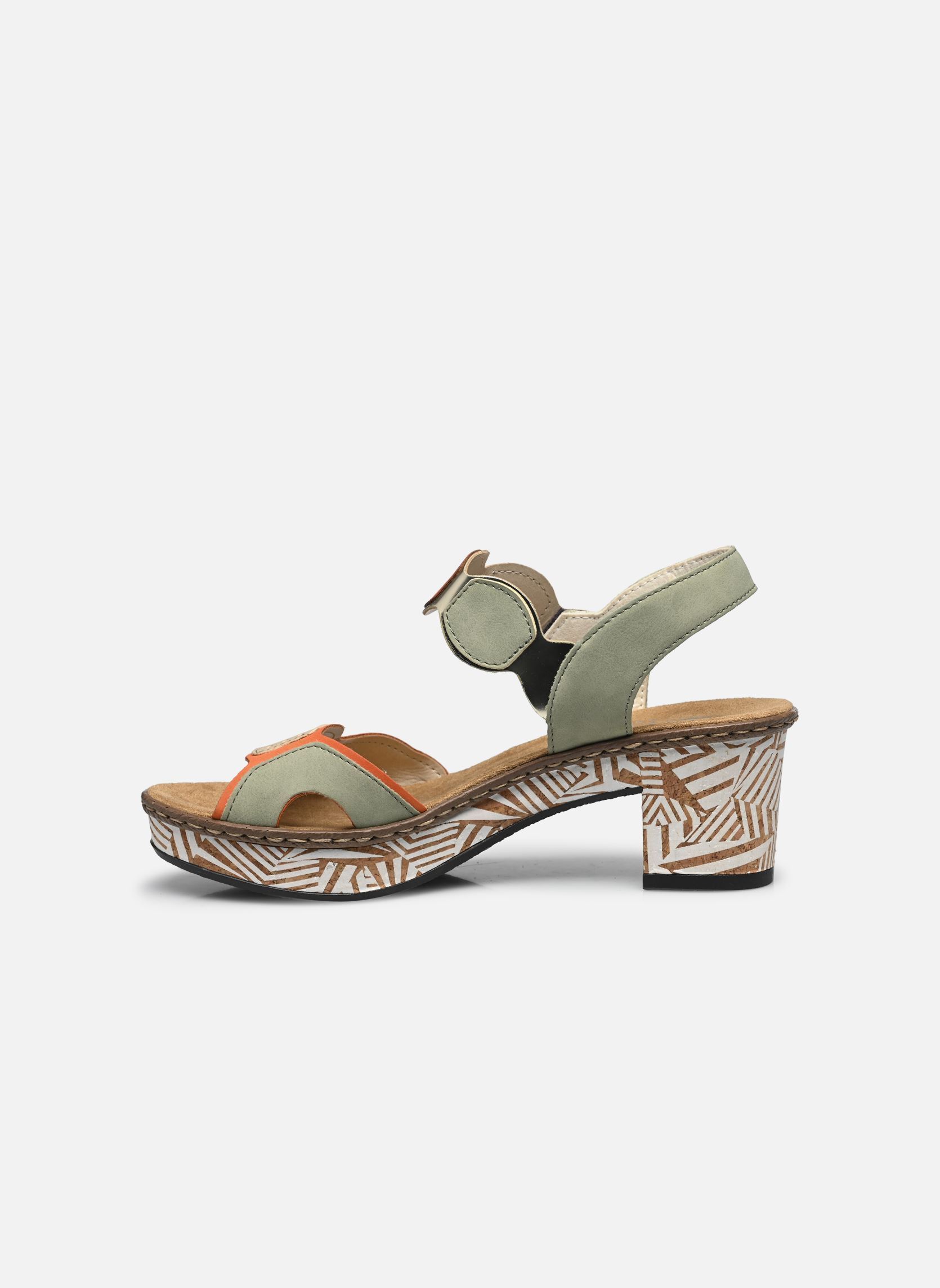 Sandales 63876 femme multicolore Rieker Sandales 63876 femme multicolore MULTICOLORE 91