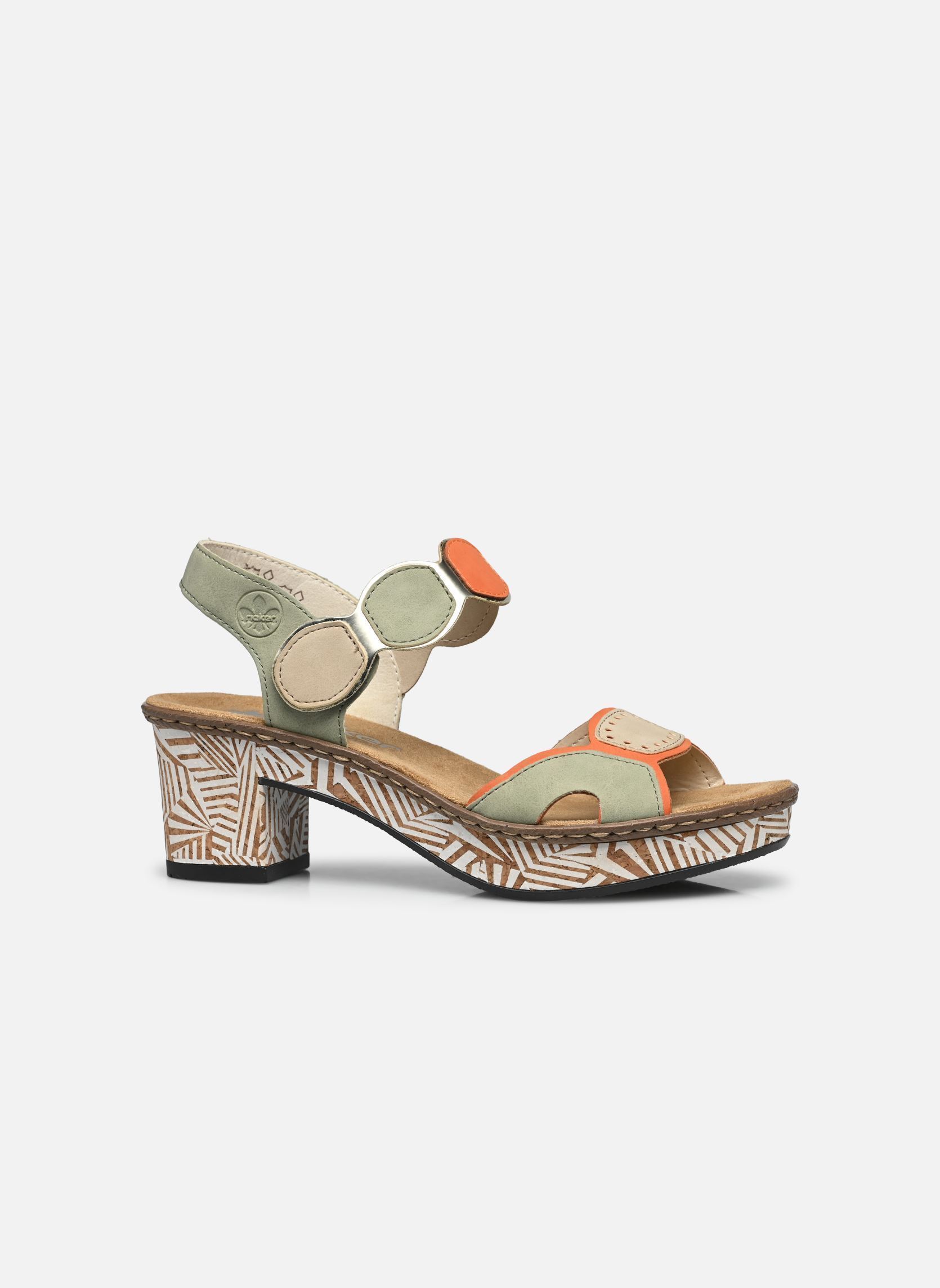 Sandales 63876 femme multicolore Rieker Sandales 63876 femme multicolore MULTICOLORE 91
