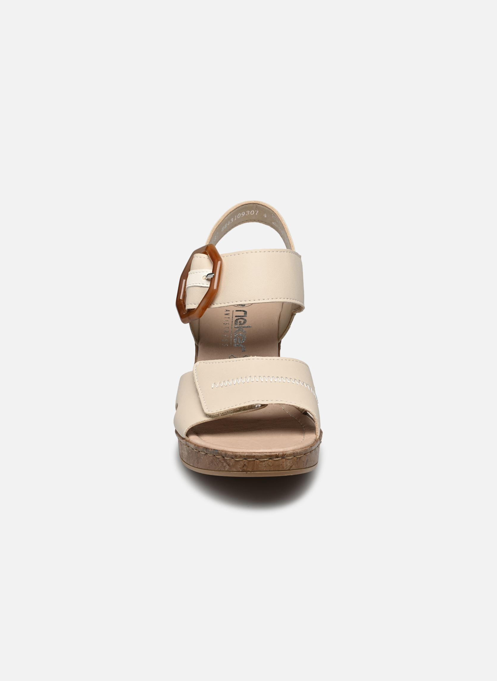 Sandales 66876 femme beige Rieker Sandales 66876 femme beige PERLE/OFFWHITE