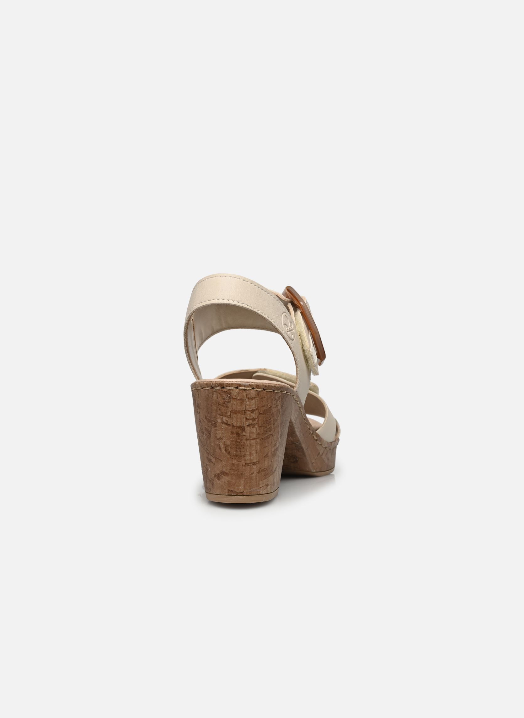 Sandales 66876 femme beige Rieker Sandales 66876 femme beige PERLE/OFFWHITE