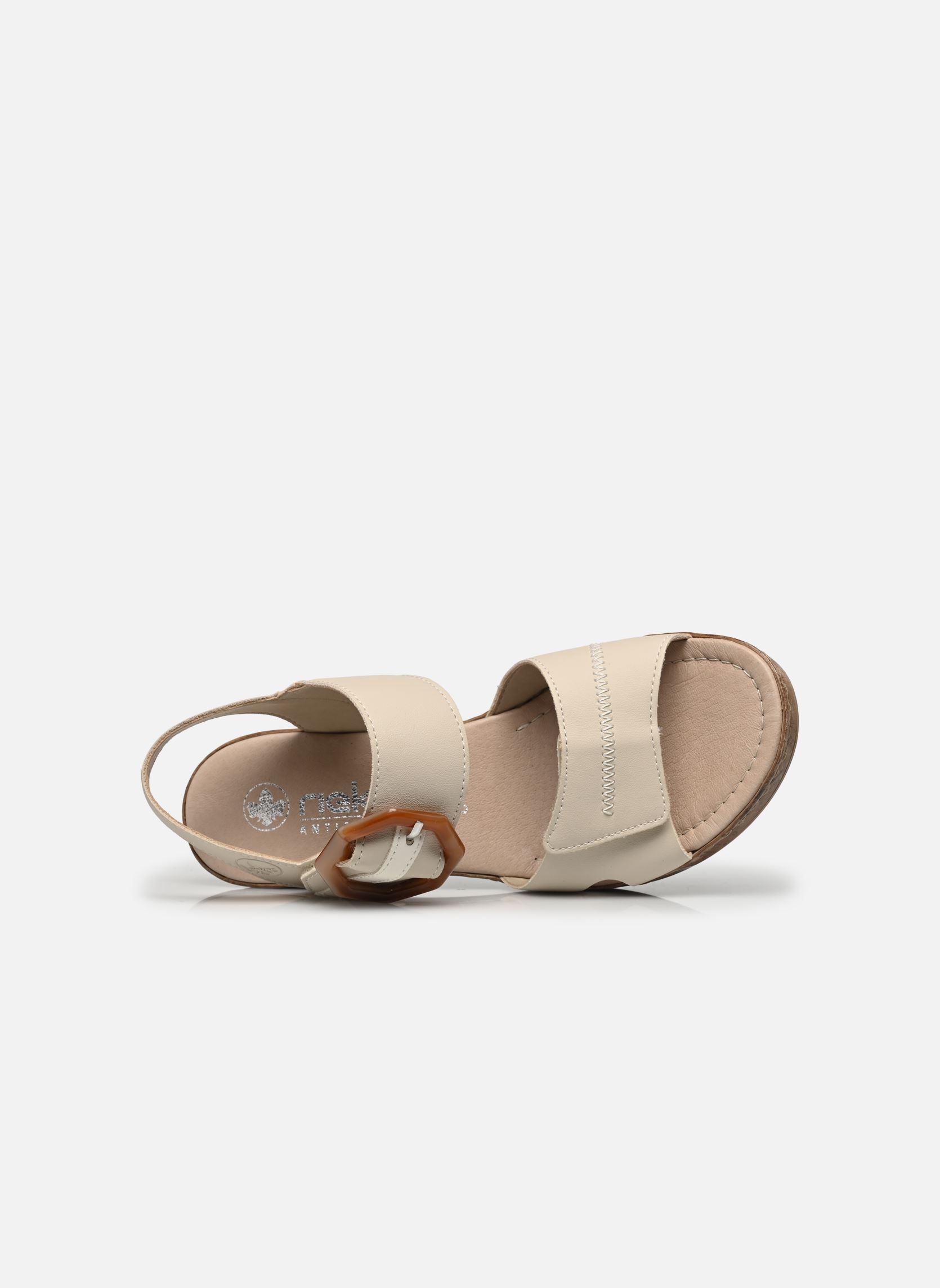 Sandales 66876 femme beige Rieker Sandales 66876 femme beige PERLE/OFFWHITE