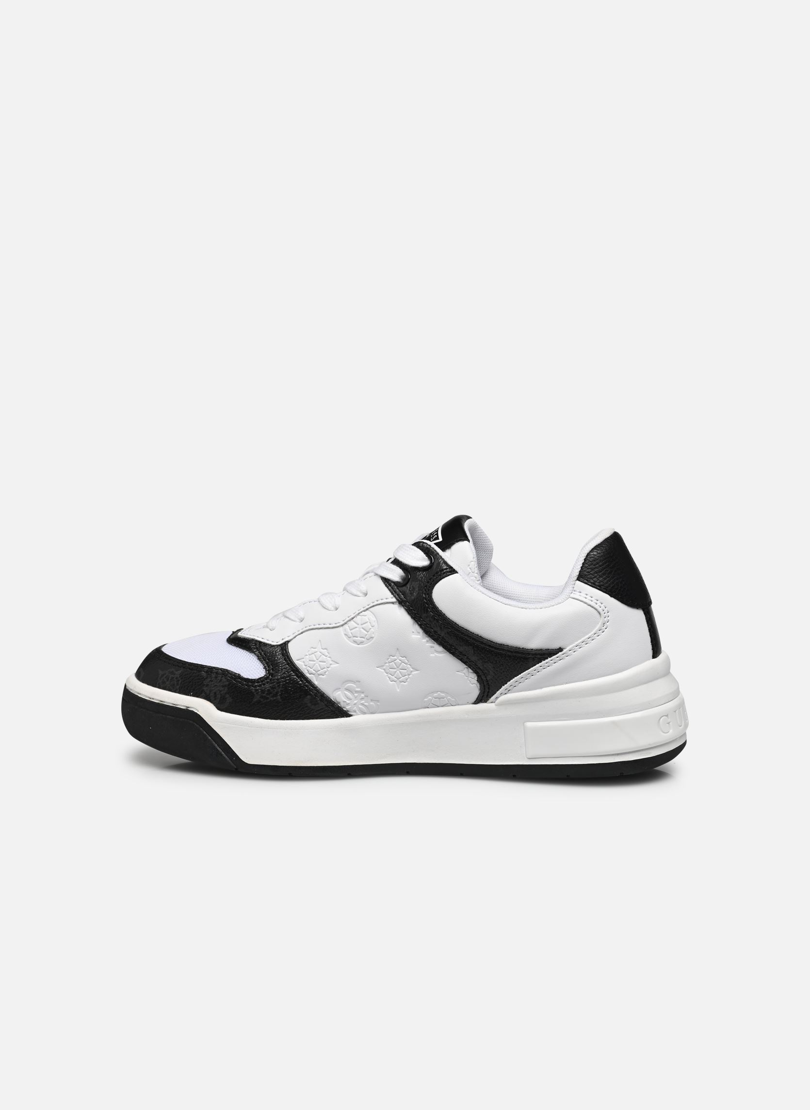Lage sneakers CLARKZ dames wit Guess Lage sneakers CLARKZ dames wit White black