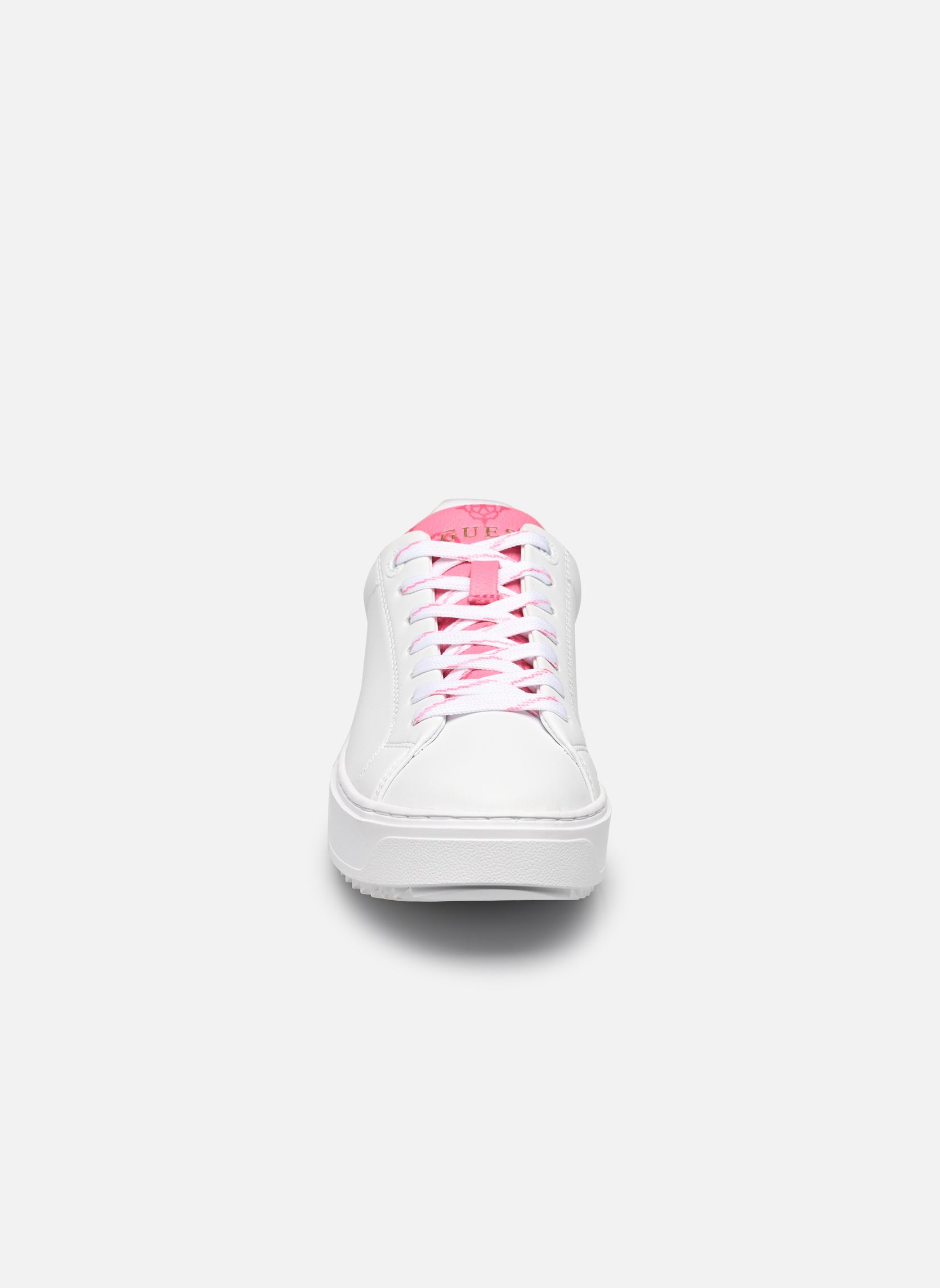 Niedrige Sneaker DENESA4 damen weiß Guess Niedrige Sneaker DENESA4 damen weiß White pink