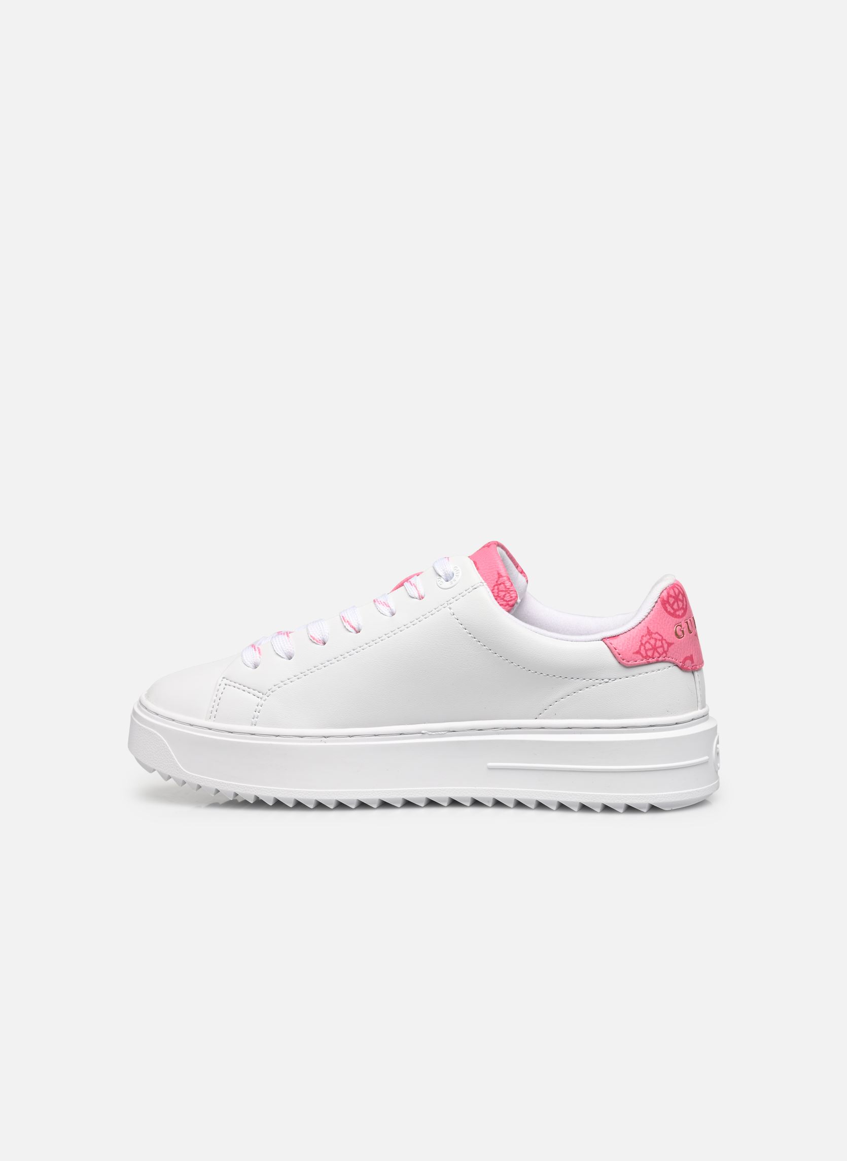 Niedrige Sneaker DENESA4 damen weiß Guess Niedrige Sneaker DENESA4 damen weiß White pink