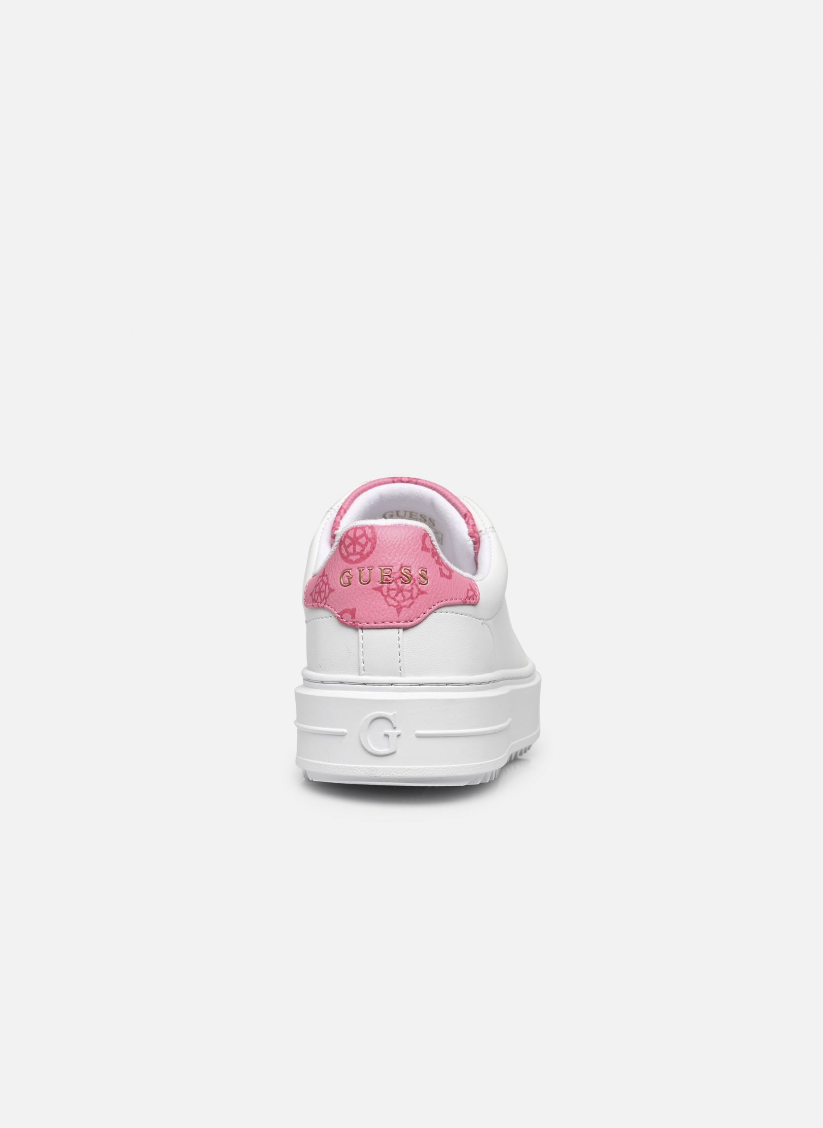 Niedrige Sneaker DENESA4 damen weiß Guess Niedrige Sneaker DENESA4 damen weiß White pink