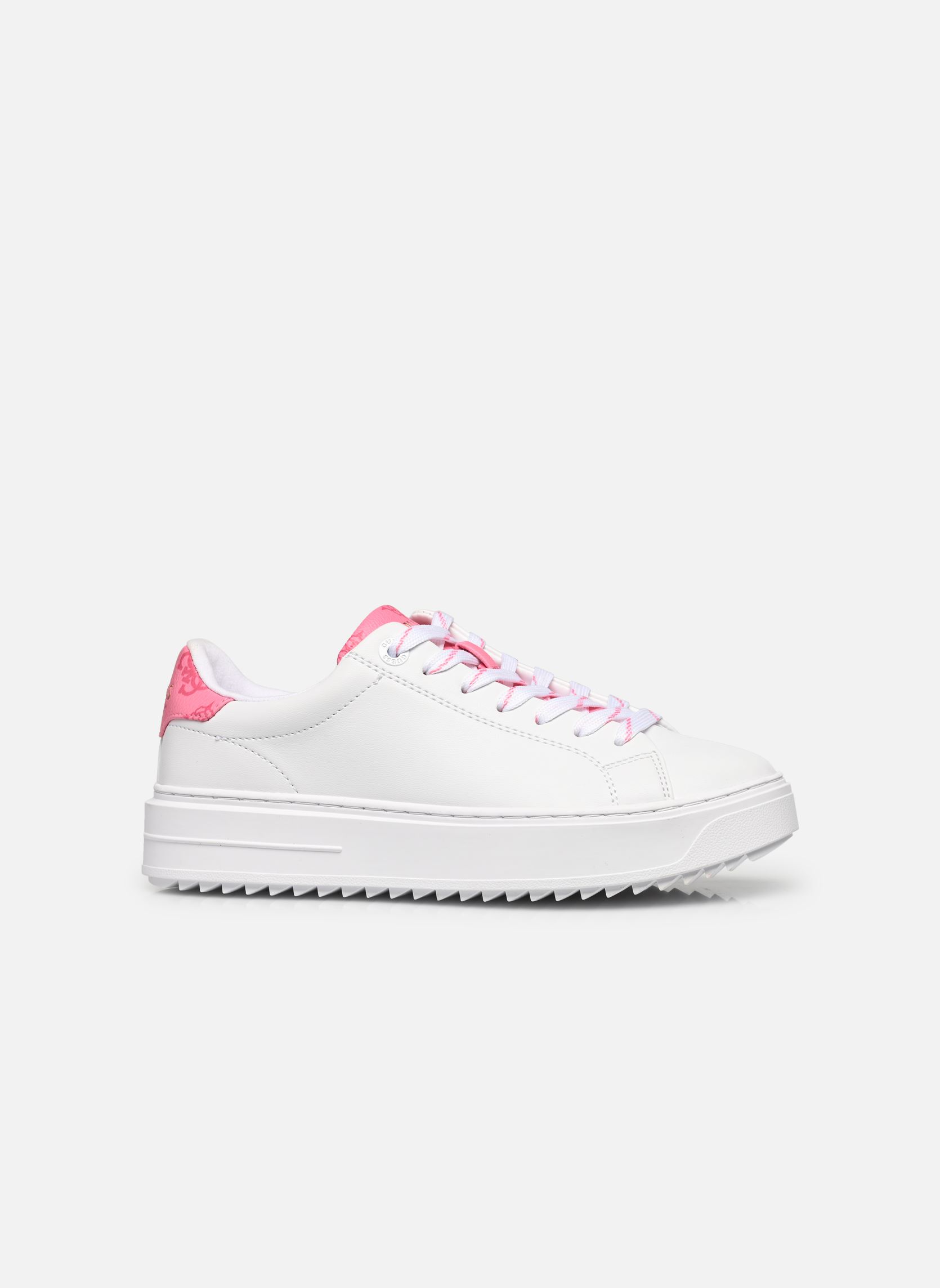 Niedrige Sneaker DENESA4 damen weiß Guess Niedrige Sneaker DENESA4 damen weiß White pink