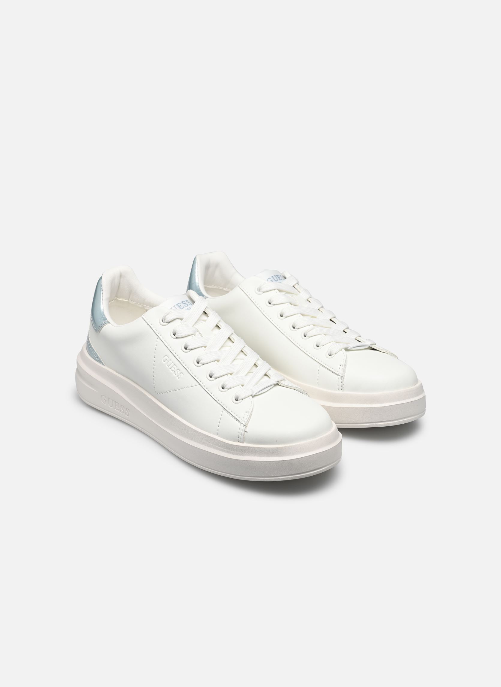 Lage sneakers ELBINA dames wit Guess Lage sneakers ELBINA dames wit White Blue