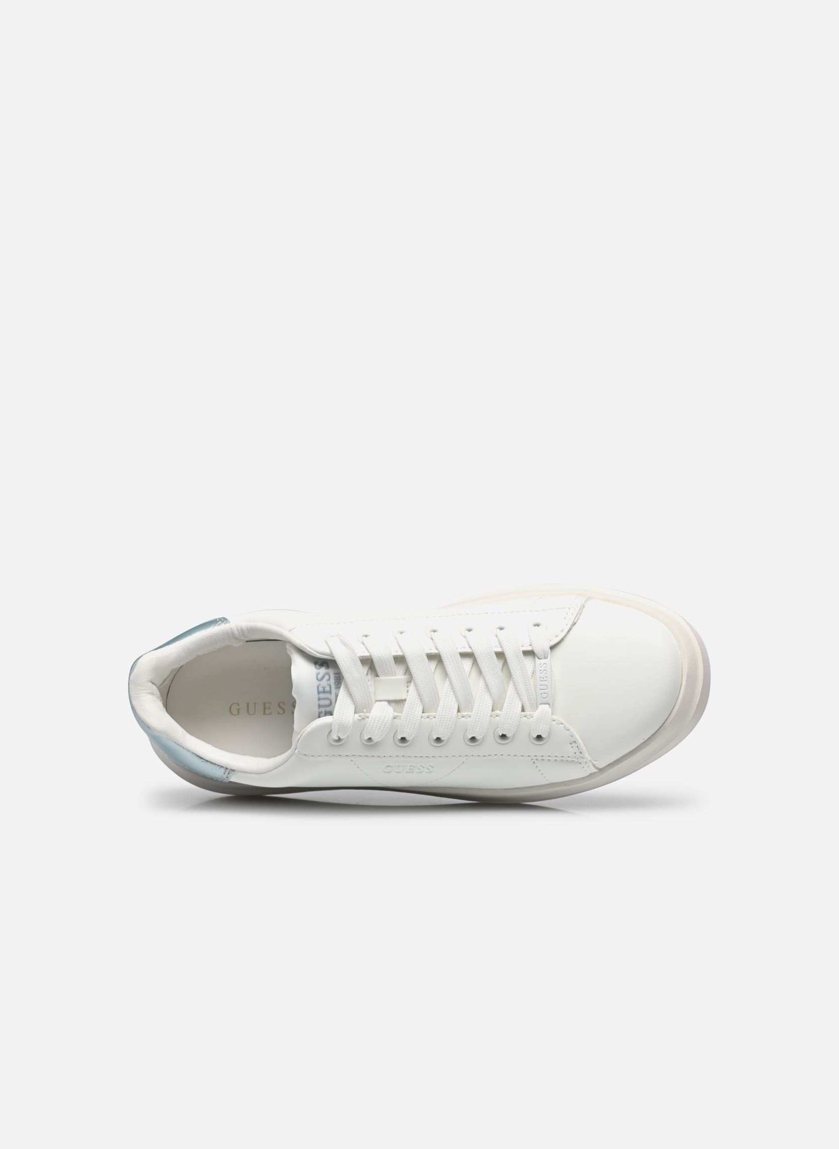 Lage sneakers ELBINA dames wit Guess Lage sneakers ELBINA dames wit White Blue