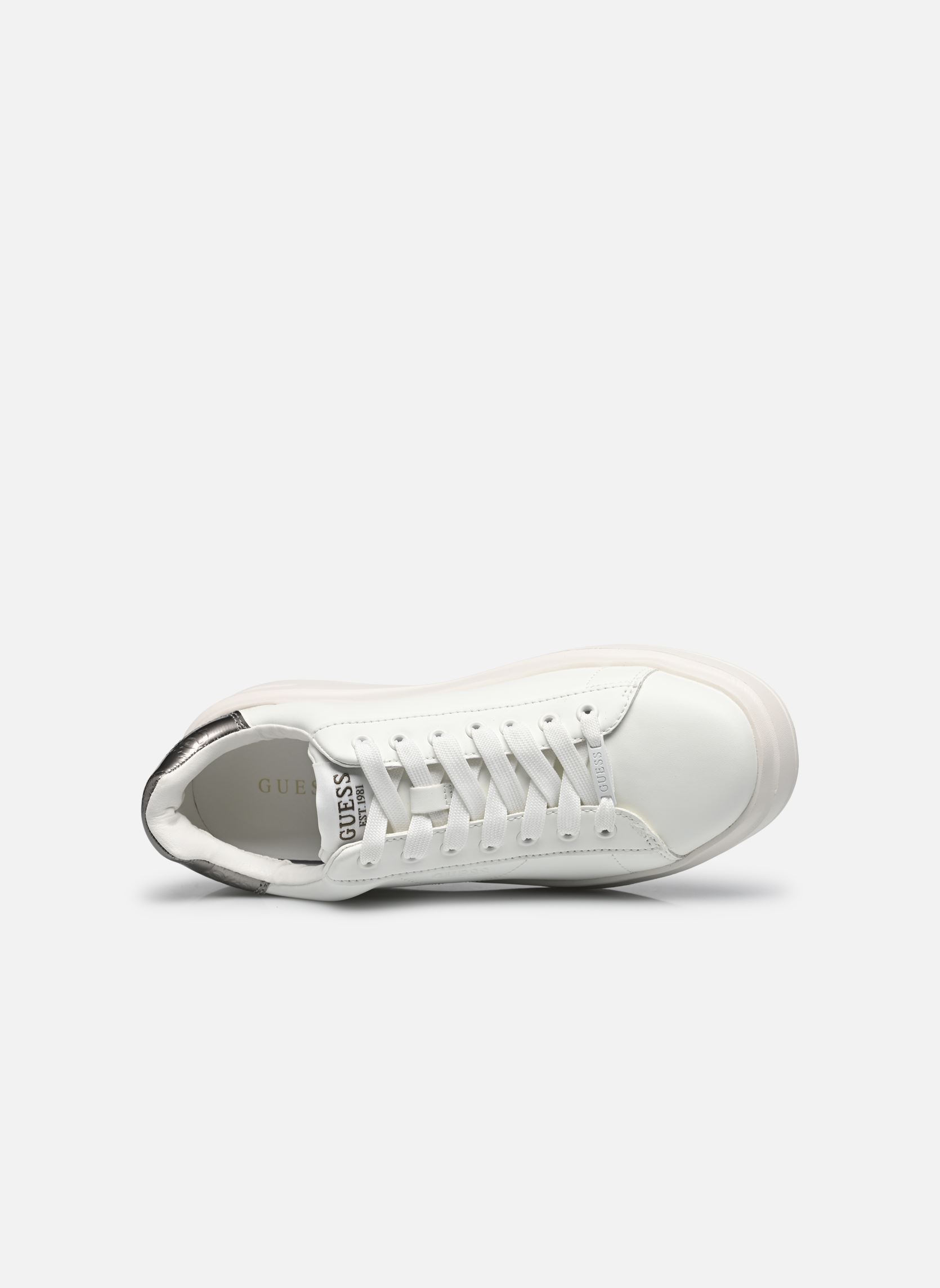 Baskets basses ELBINA femme blanc Guess Baskets basses ELBINA femme blanc White Gunmetal