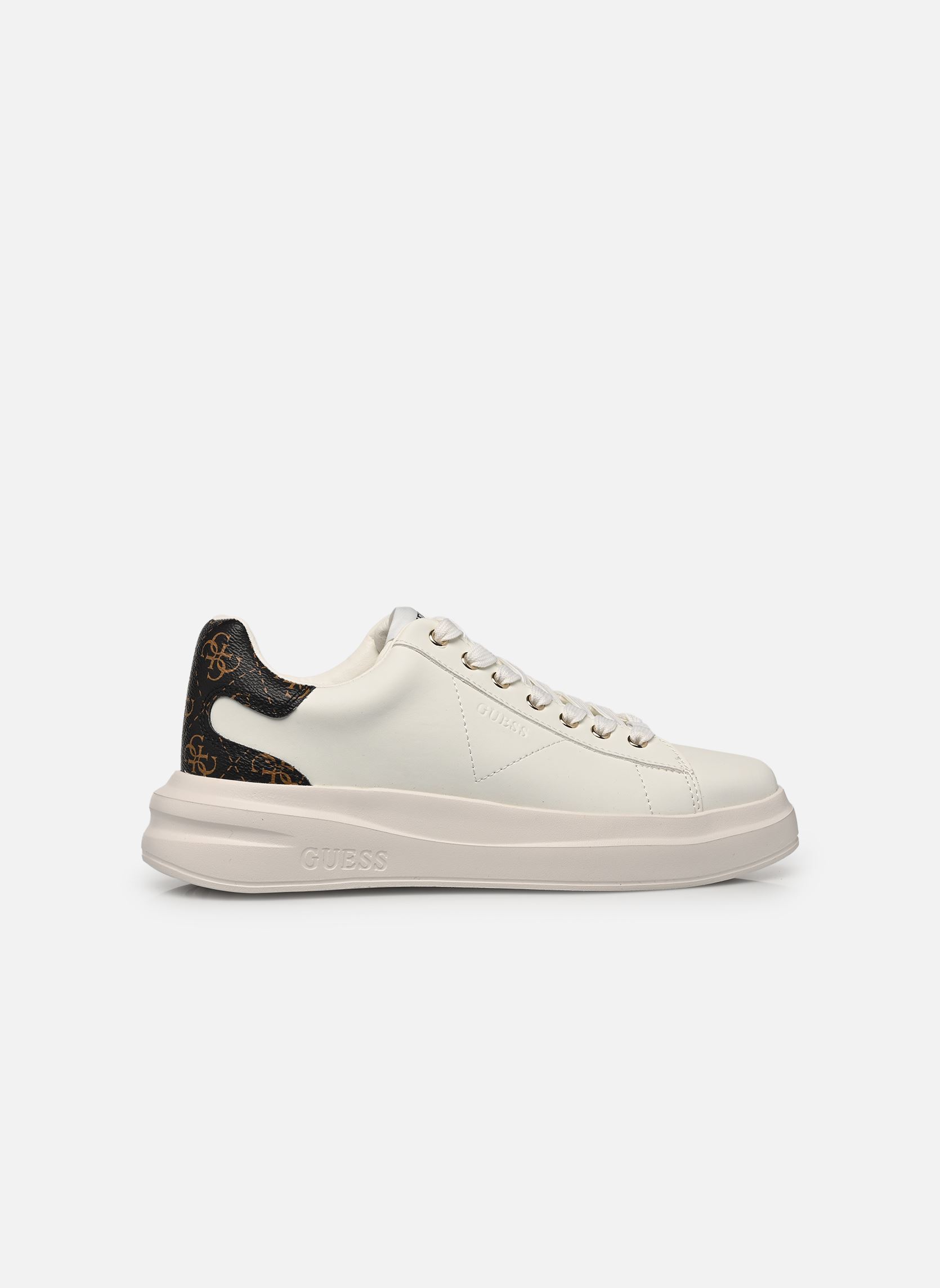 Baskets basses ELBINA femme blanc Guess Baskets basses ELBINA femme blanc White Brown
