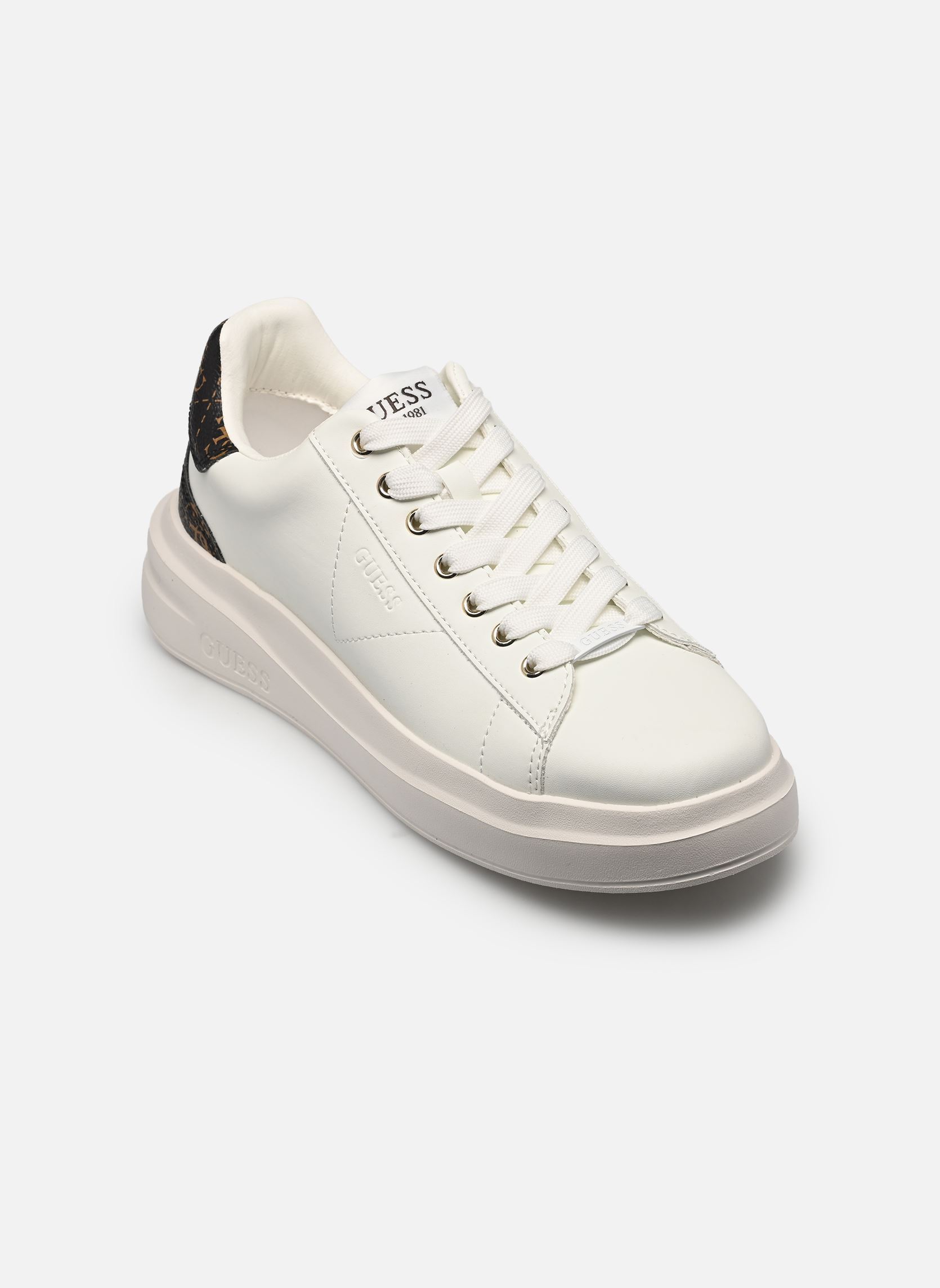 Baskets basses ELBINA femme blanc Guess Baskets basses ELBINA femme blanc White Brown
