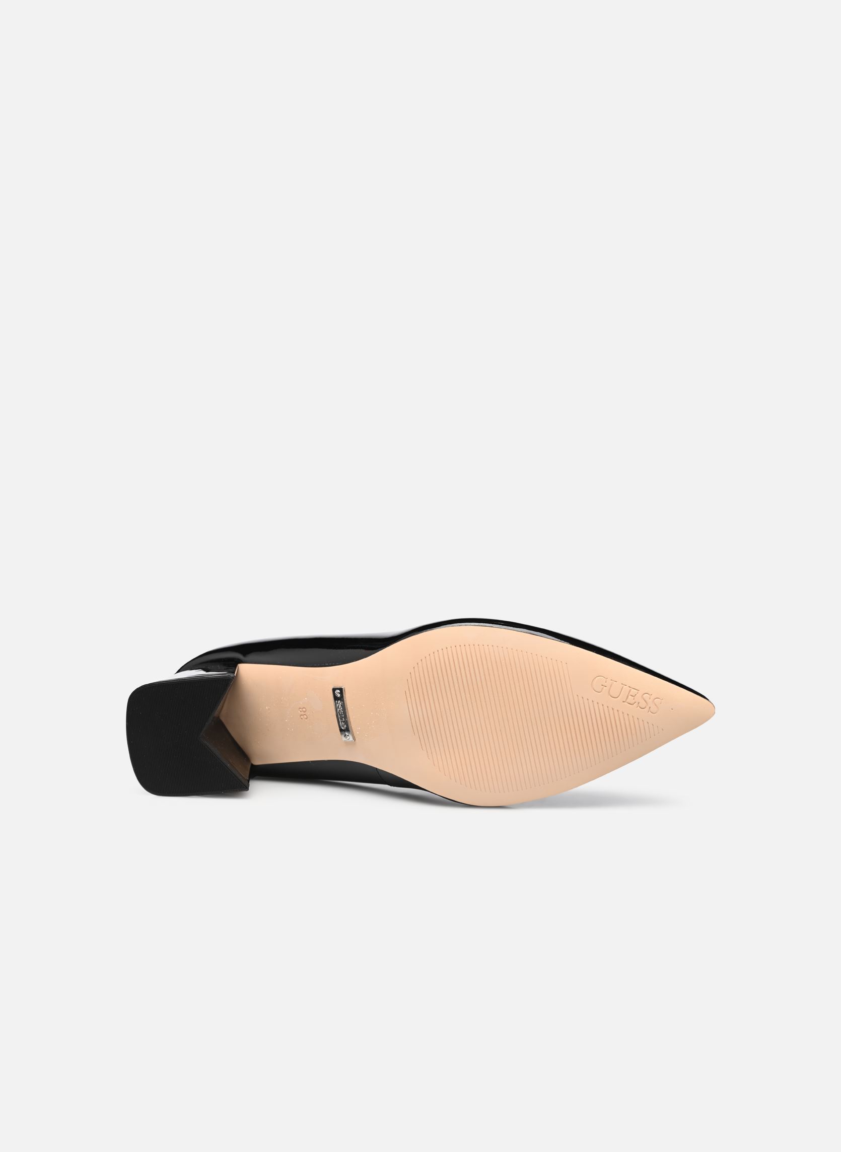 Escarpins Sandales Guess Noir Argenté Taille 41 - Neufs Avec Emballage, Talons Hauts