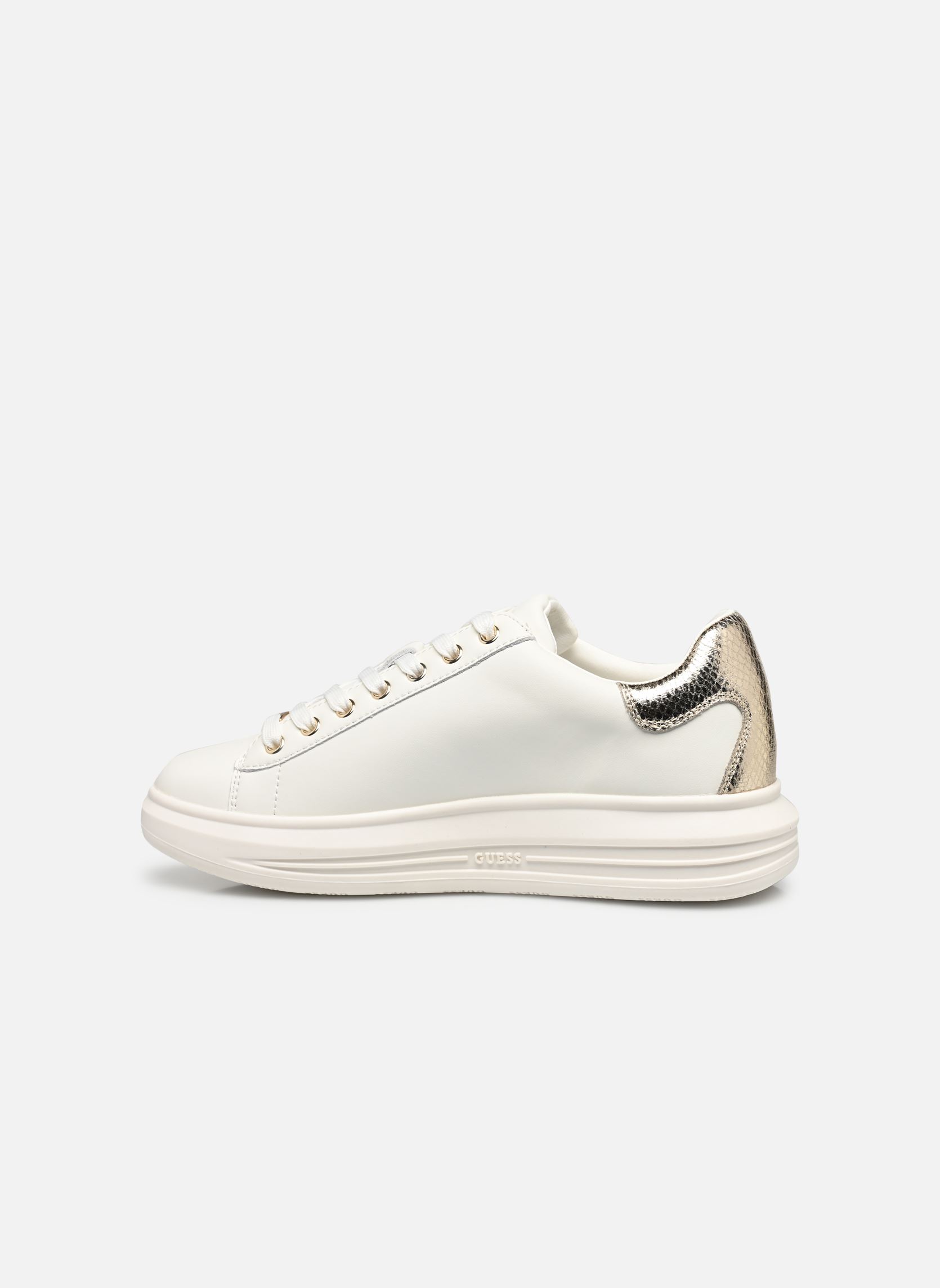 Lage sneakers VIBO W dames wit Guess Lage sneakers VIBO W dames wit White Gold