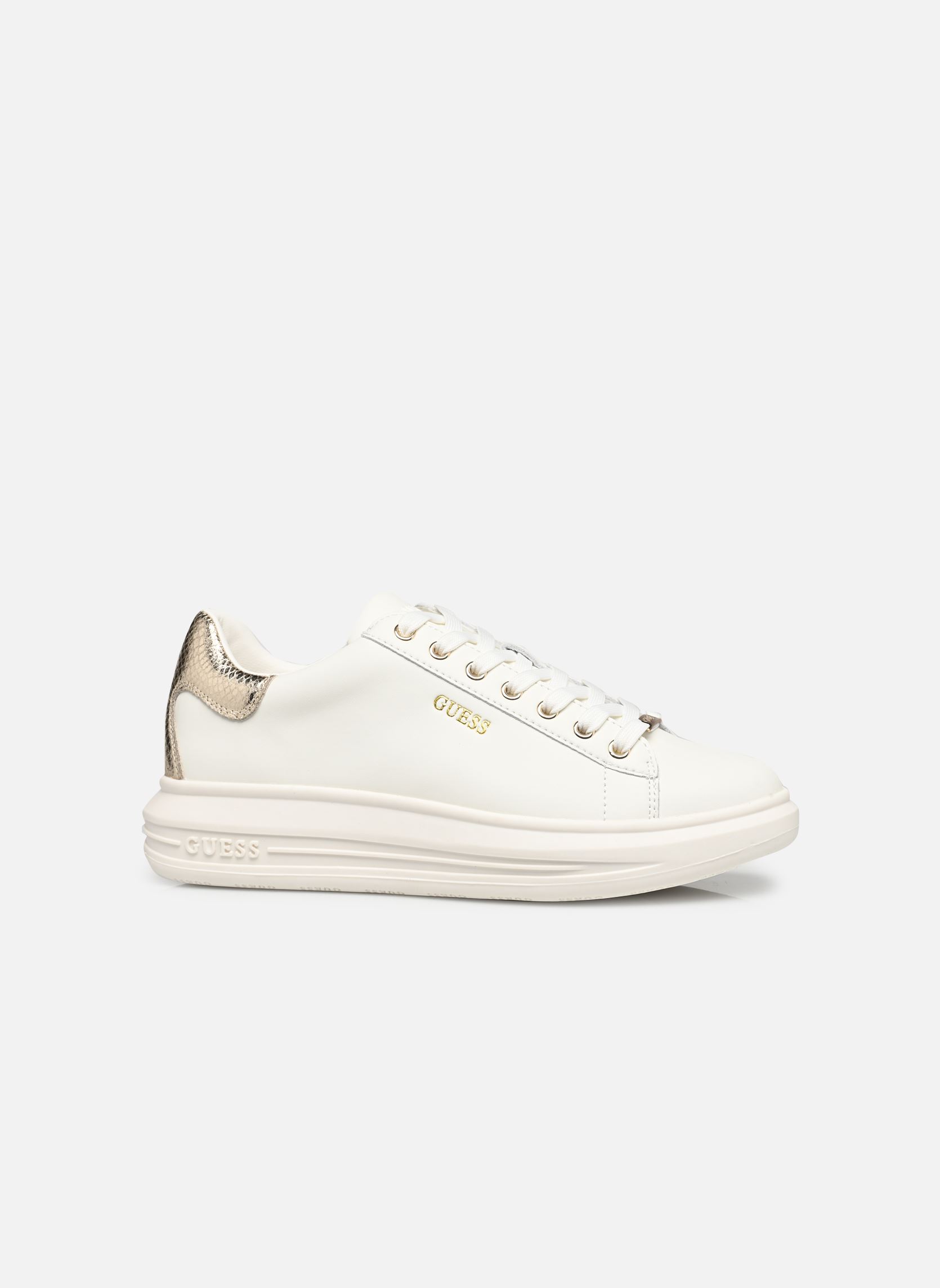 Lage sneakers VIBO W dames wit Guess Lage sneakers VIBO W dames wit White Gold