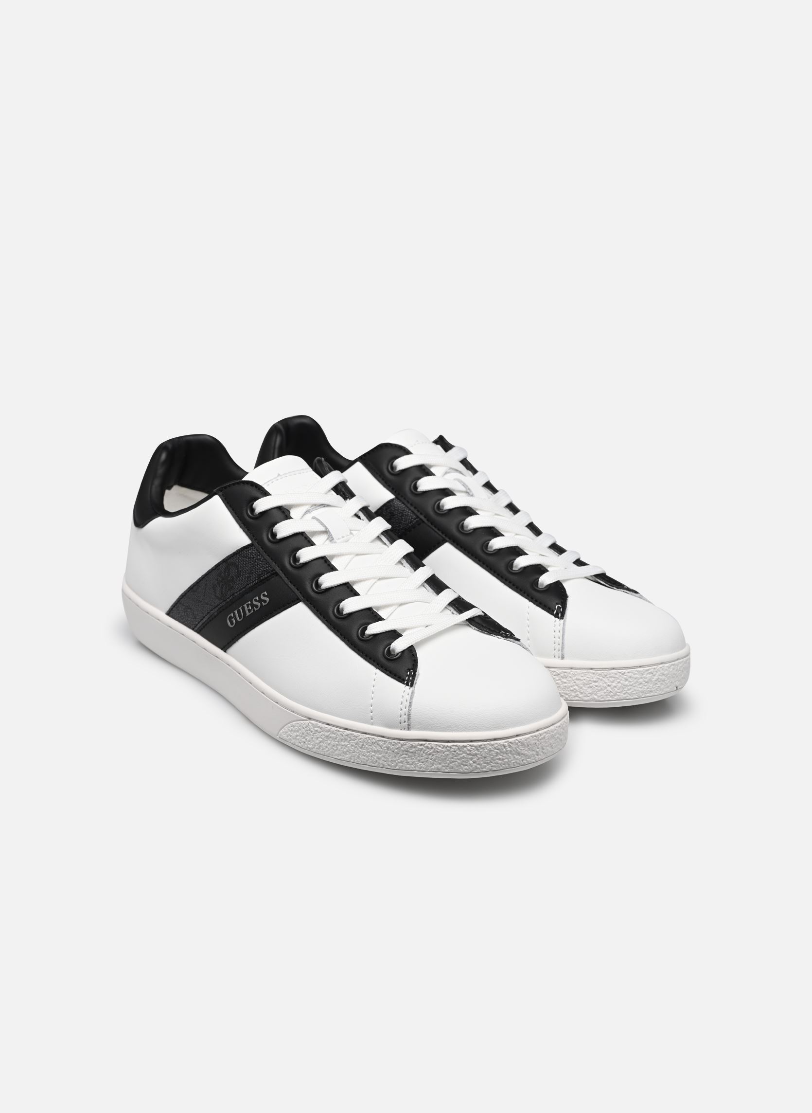 Lage sneakers NOLA II heren wit Guess Lage sneakers NOLA II heren wit White black