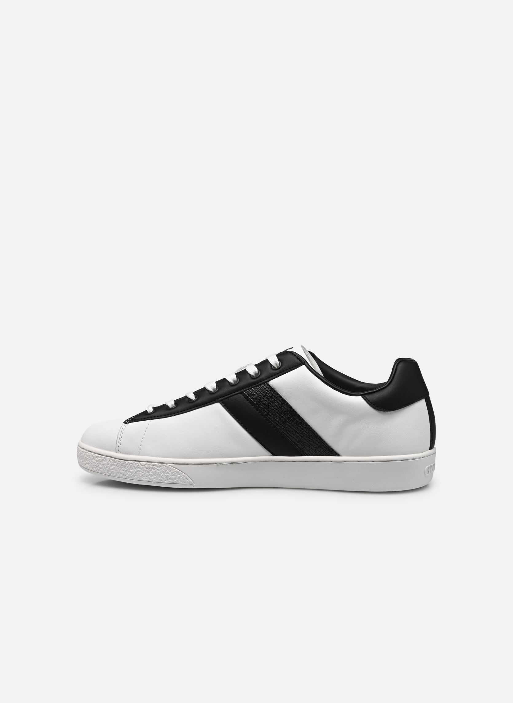 Lage sneakers NOLA II heren wit Guess Lage sneakers NOLA II heren wit White black