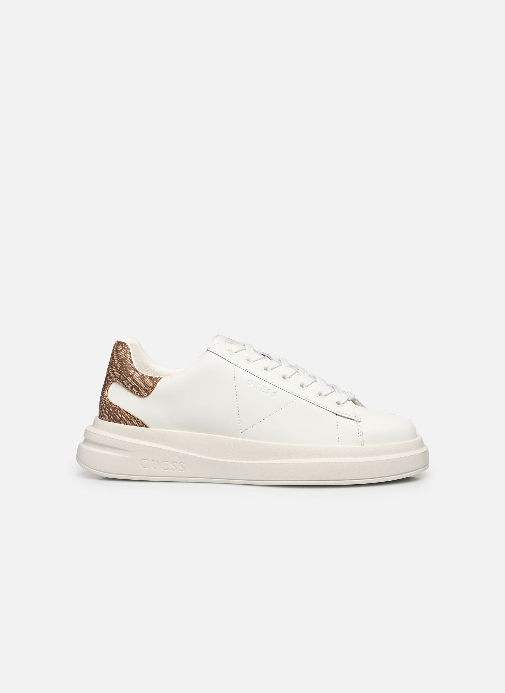 Niedrige Sneaker ELBA herren weiß Guess Niedrige Sneaker ELBA herren weiß White Beige Brown