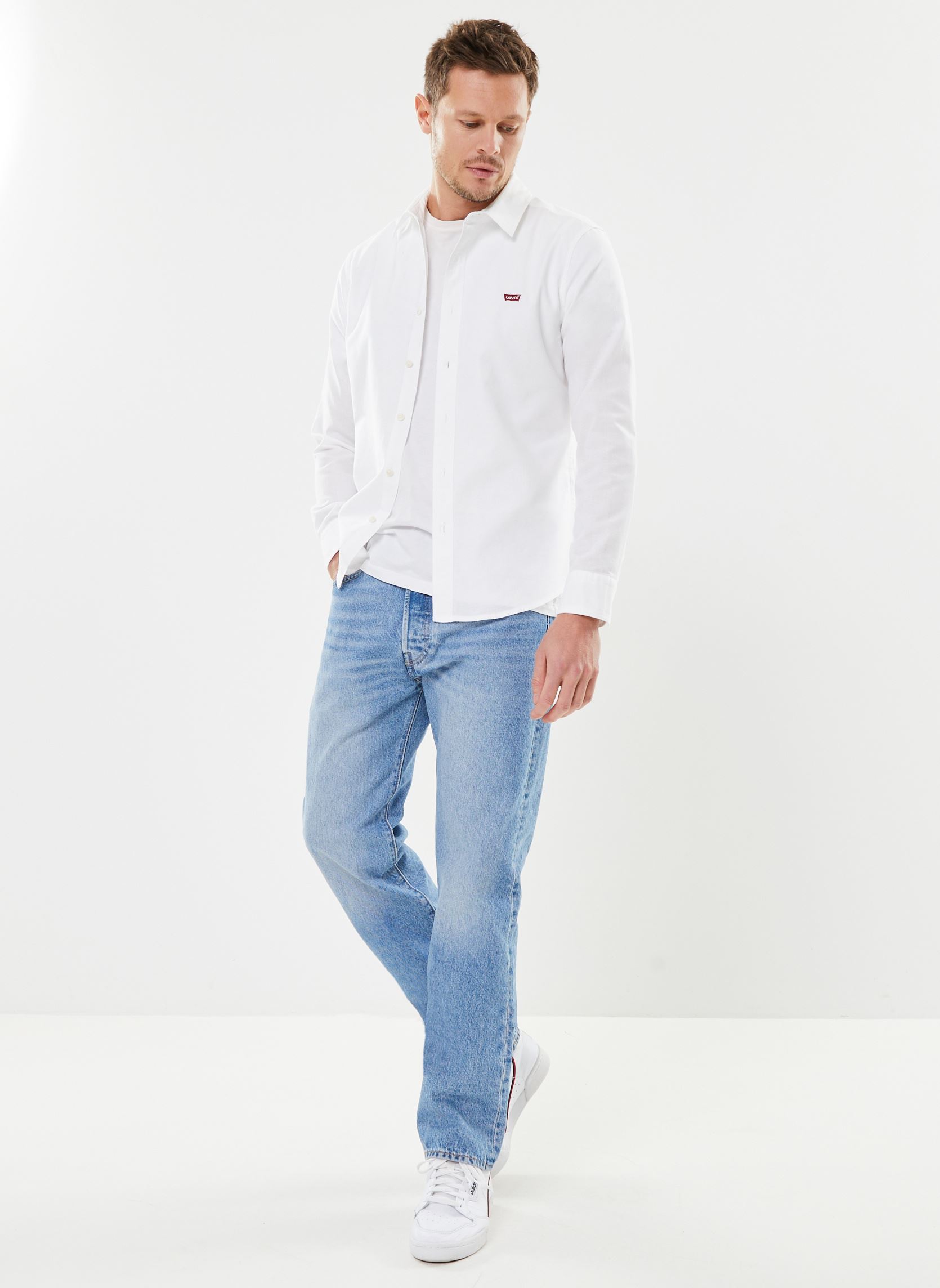 Straight Fit Jeans 501® LEVI'S® ORIGINAL herren blau Levi's Straight Fit Jeans 501® LEVI'S® ORIGINAL herren blau GLASSY WAVES
