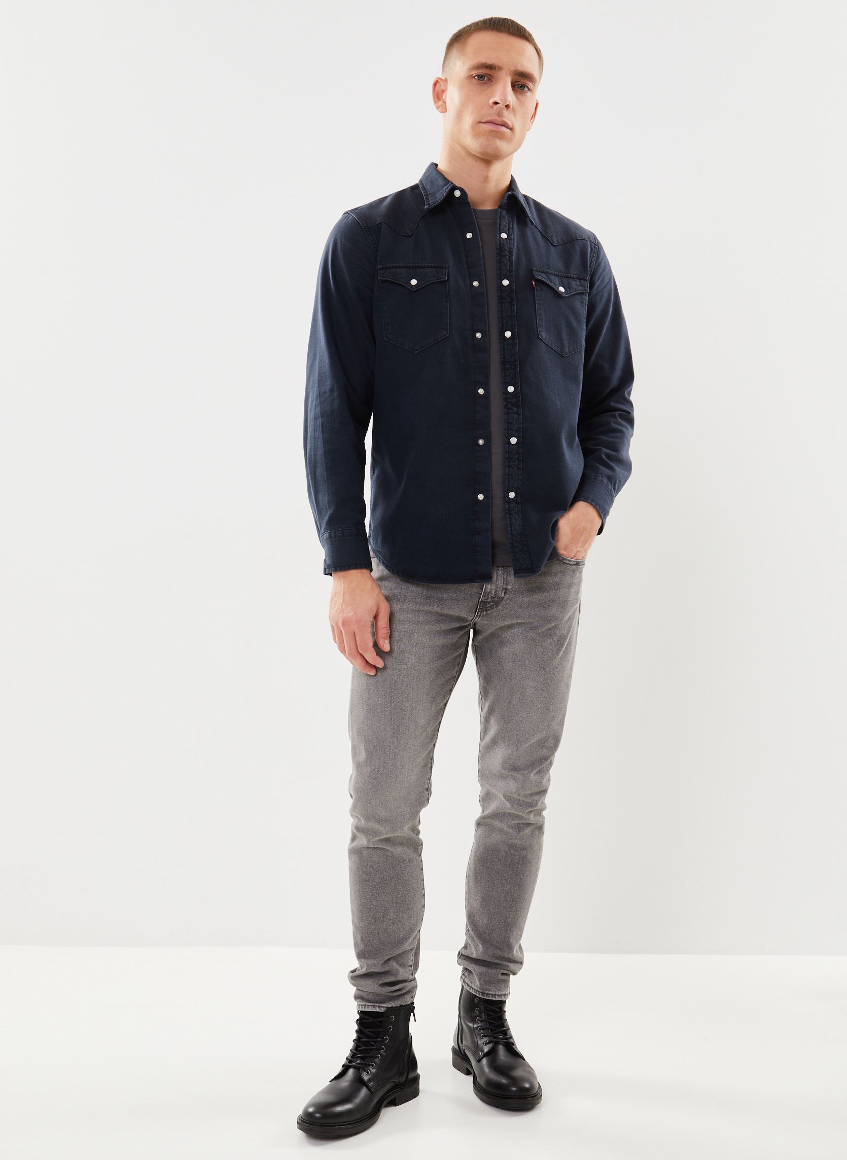Hemden CLASSIC WESTERN STANDARD herren blau Levi's Hemden CLASSIC WESTERN STANDARD herren blau WEBSTER BLUE BLK OVE