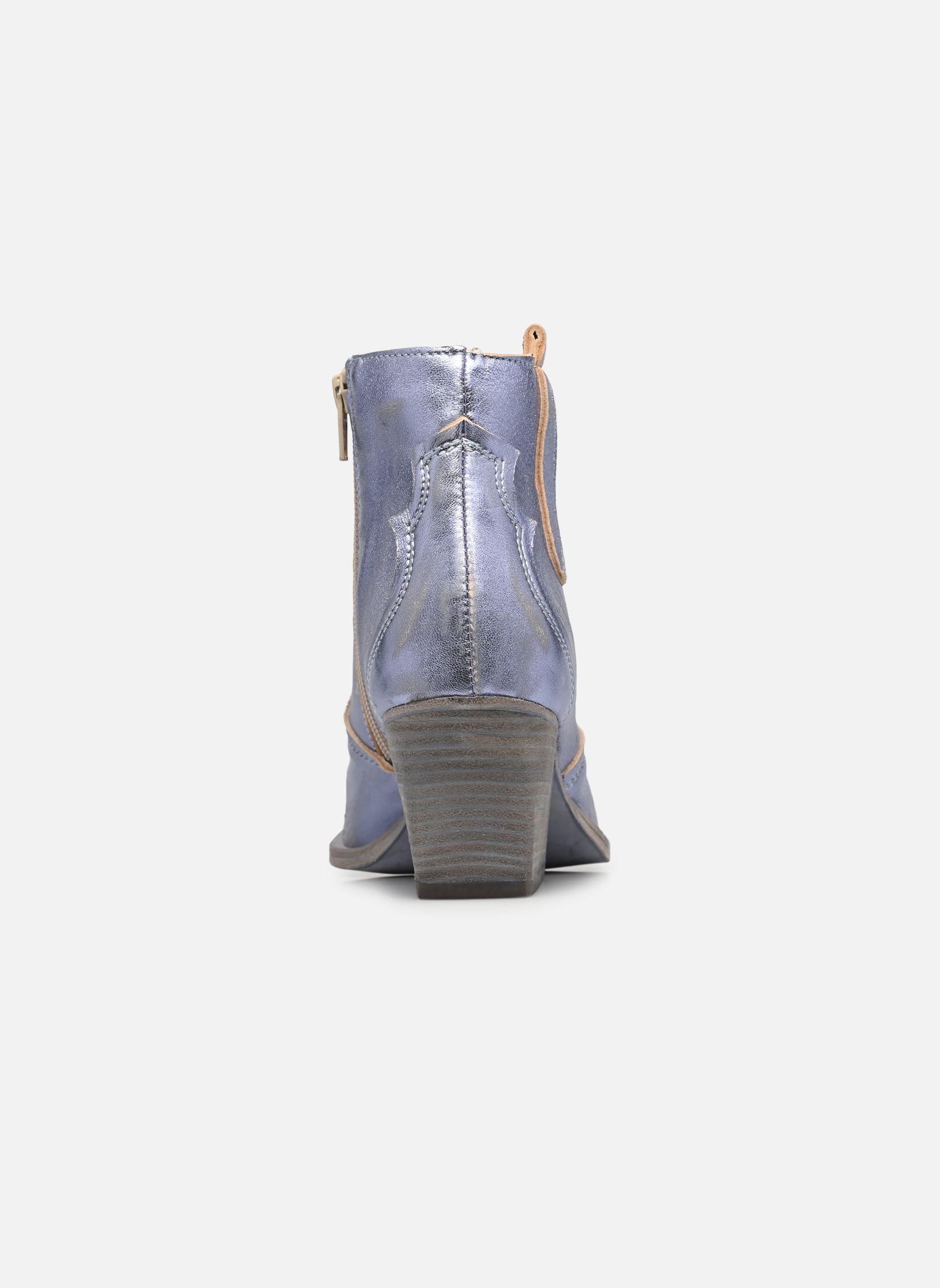 Bottines santiags E702E19 femme argent Semerdjian Bottines santiags E702E19 femme argent LAMINATO JEANS