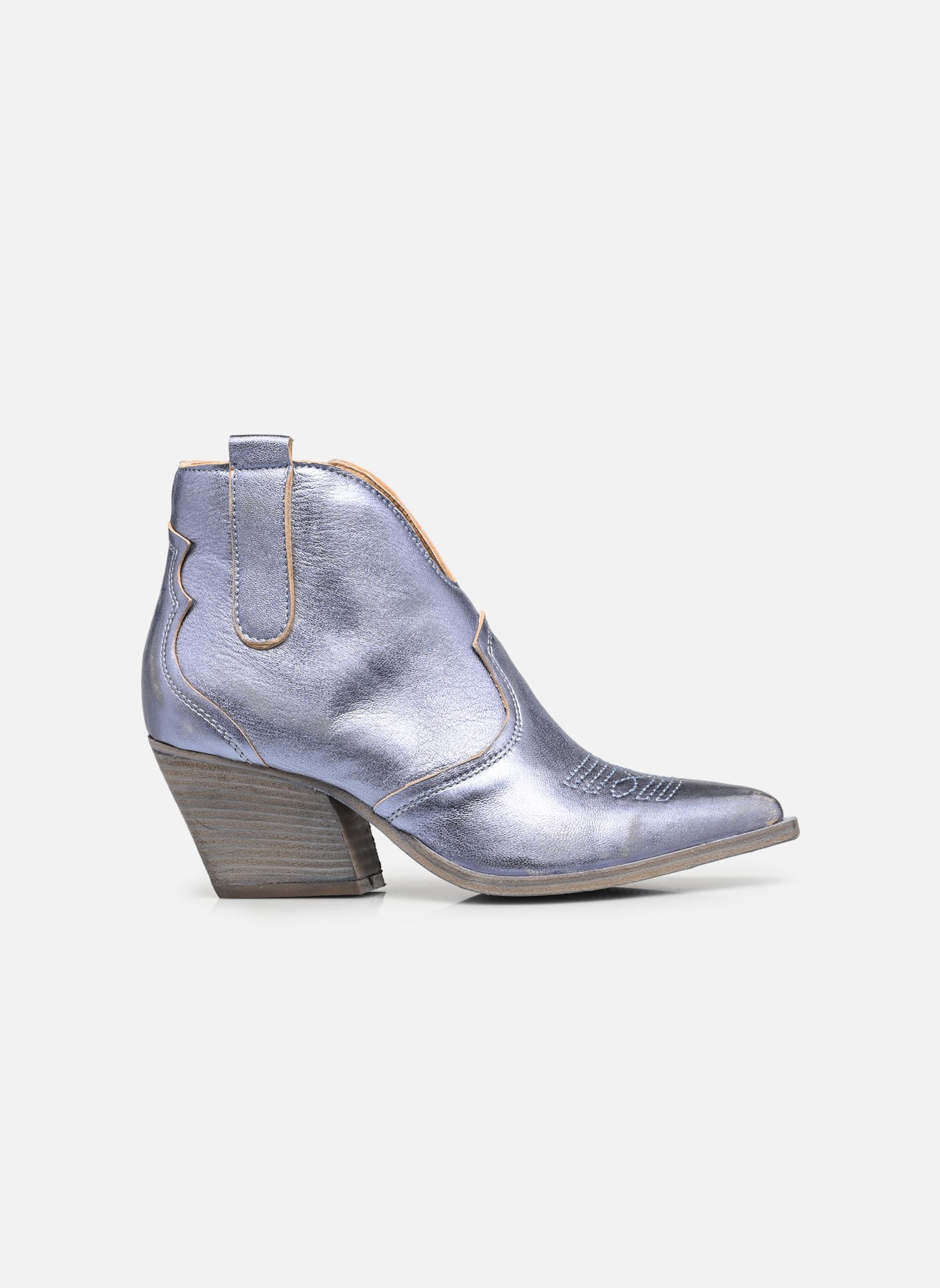 Bottines santiags E702E19 femme argent Semerdjian Bottines santiags E702E19 femme argent LAMINATO JEANS