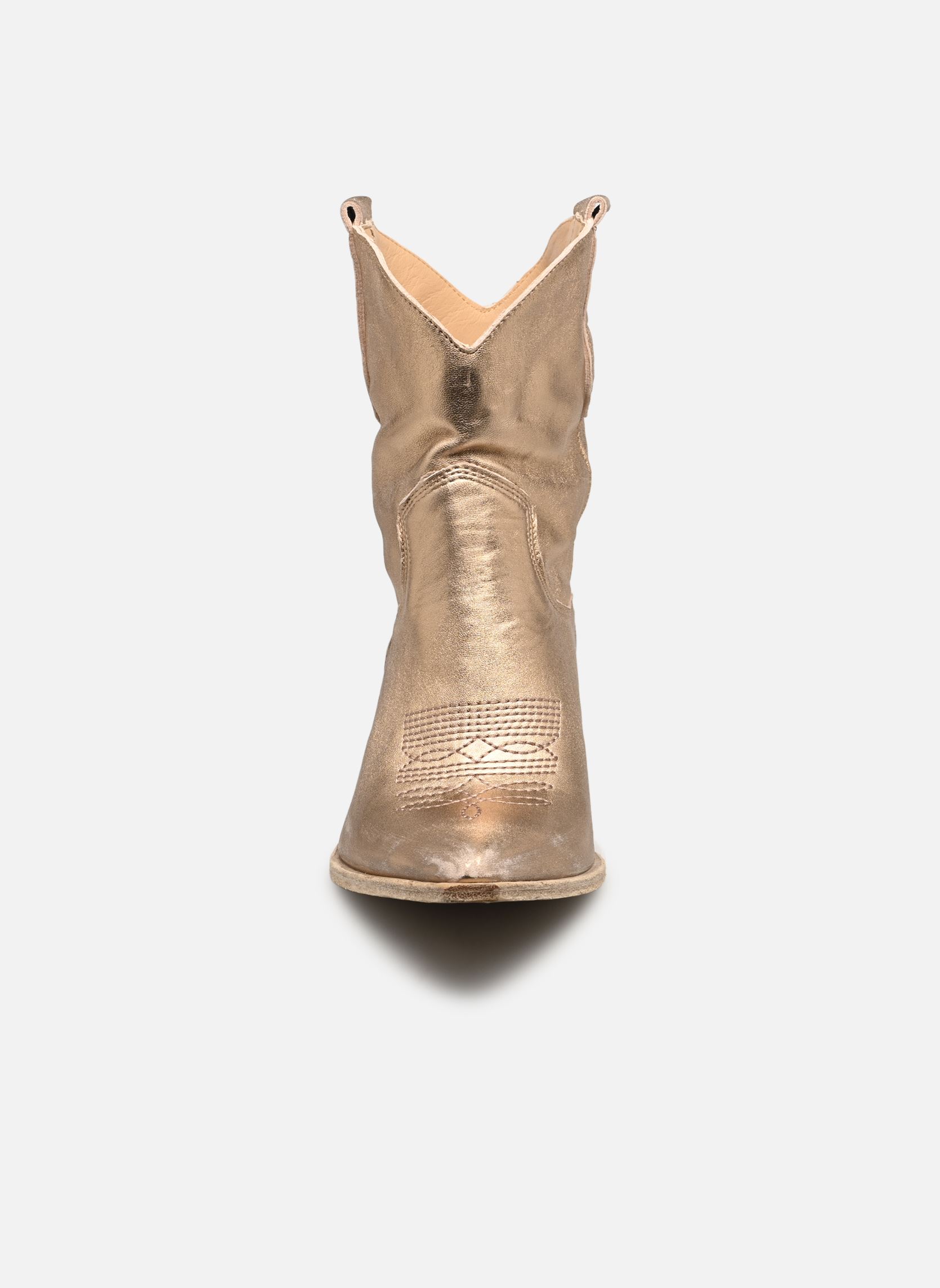Cowboy-Stiefeletten E690E3 damen gold und bronze Semerdjian Cowboy-Stiefeletten E690E3 damen gold und bronze BERG NUDE