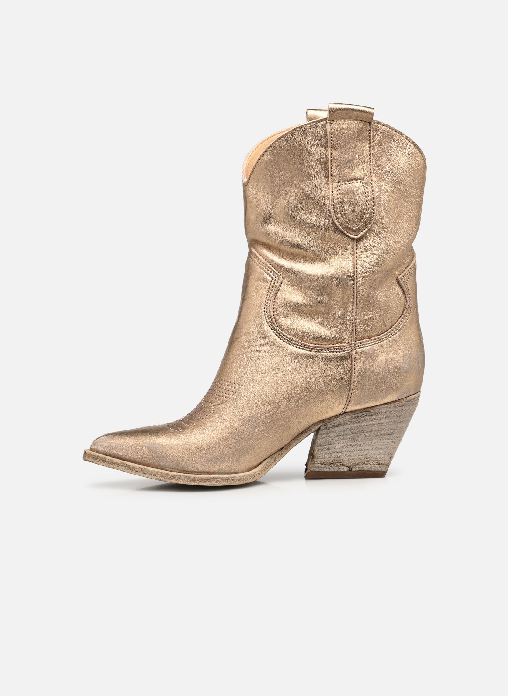 Cowboy-Stiefeletten E690E3 damen gold und bronze Semerdjian Cowboy-Stiefeletten E690E3 damen gold und bronze BERG NUDE