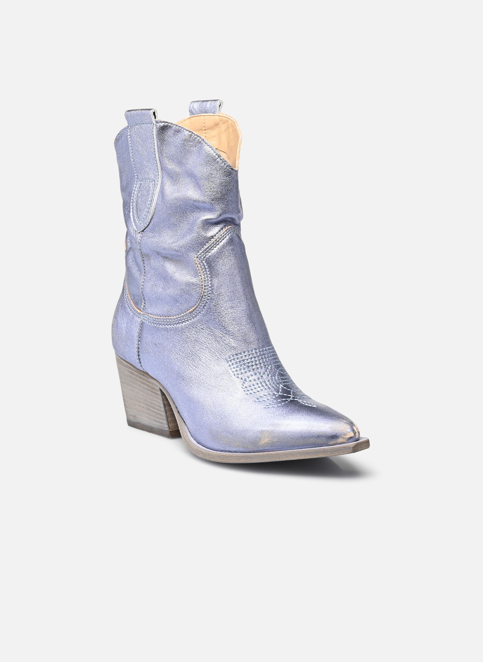 Cowboy-Stiefeletten E690E3 damen silber Semerdjian Cowboy-Stiefeletten E690E3 damen silber BERG JEANS