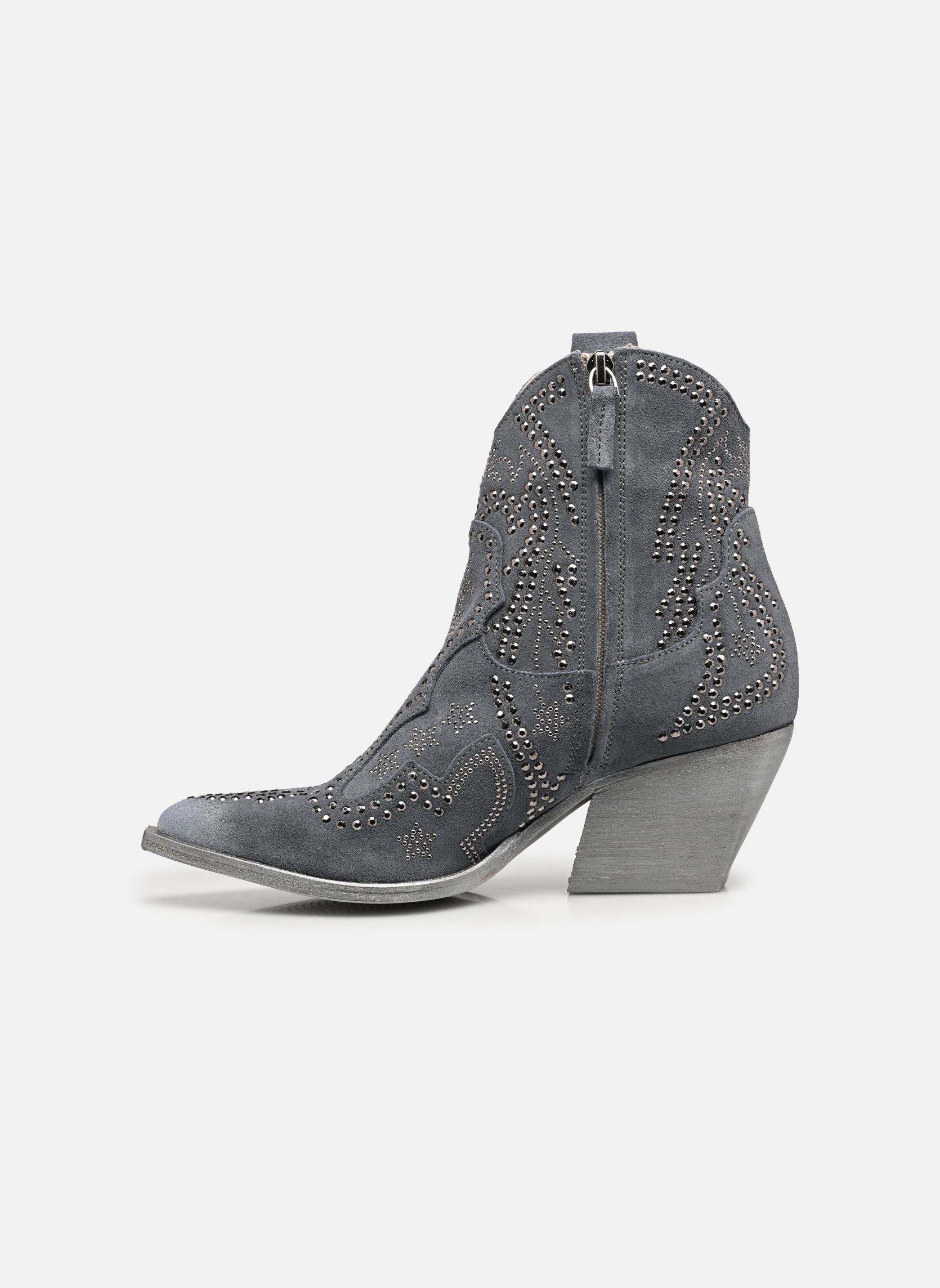 Bottines santiags M702M25 femme bleu Semerdjian Bottines santiags M702M25 femme bleu CAMOSCIO DENIM