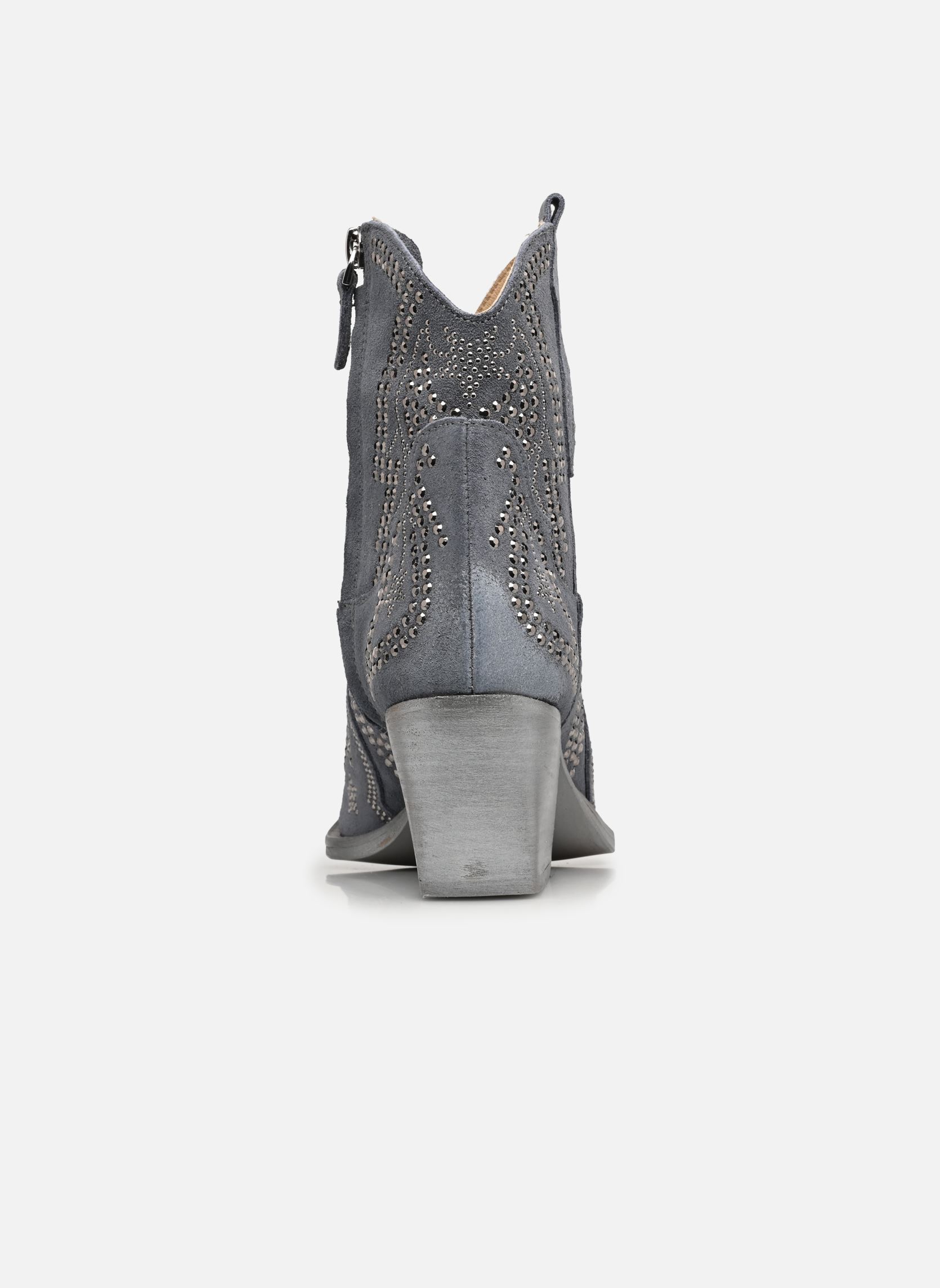 Bottines santiags M702M25 femme bleu Semerdjian Bottines santiags M702M25 femme bleu CAMOSCIO DENIM