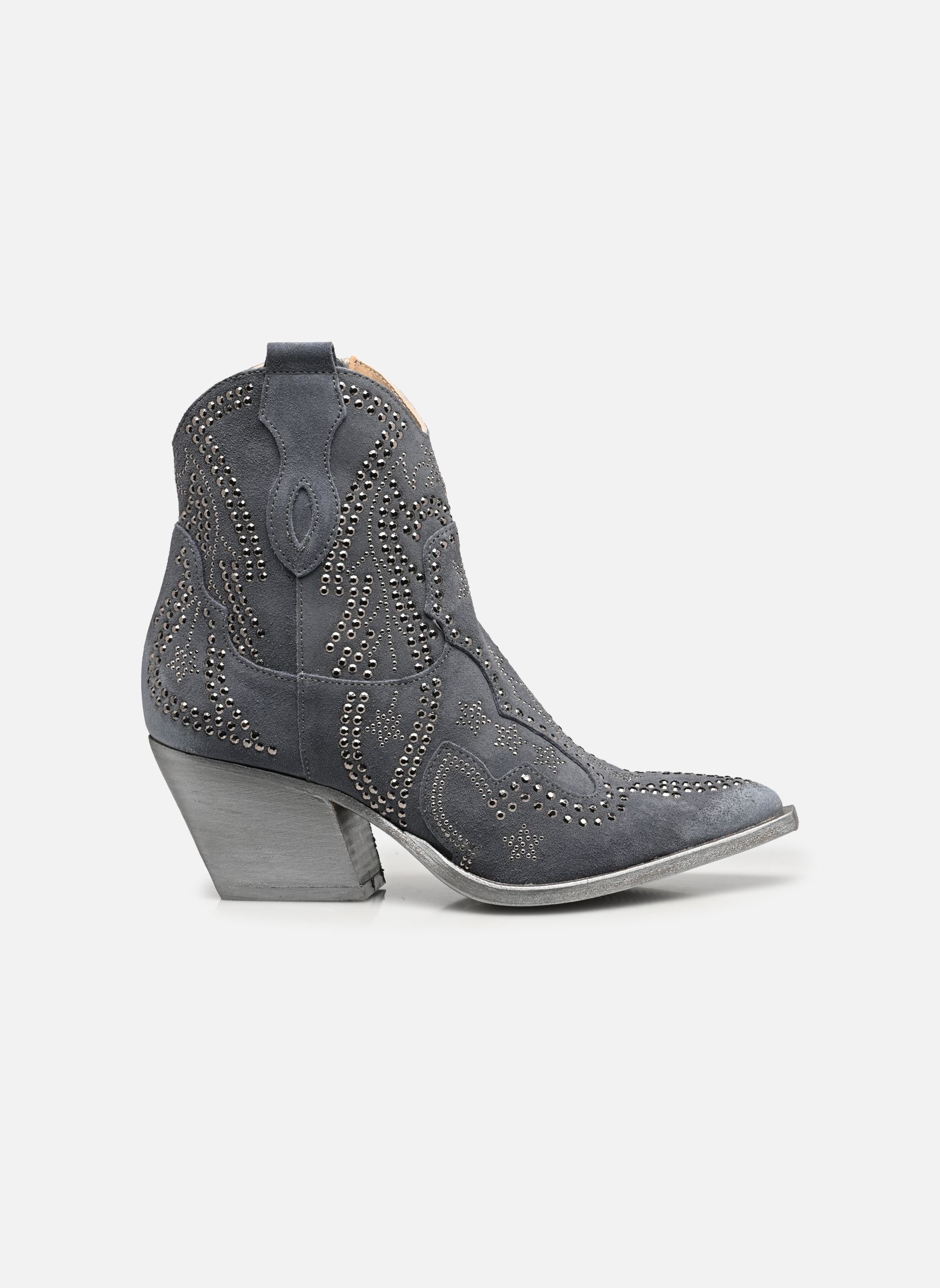 Bottines santiags M702M25 femme bleu Semerdjian Bottines santiags M702M25 femme bleu CAMOSCIO DENIM