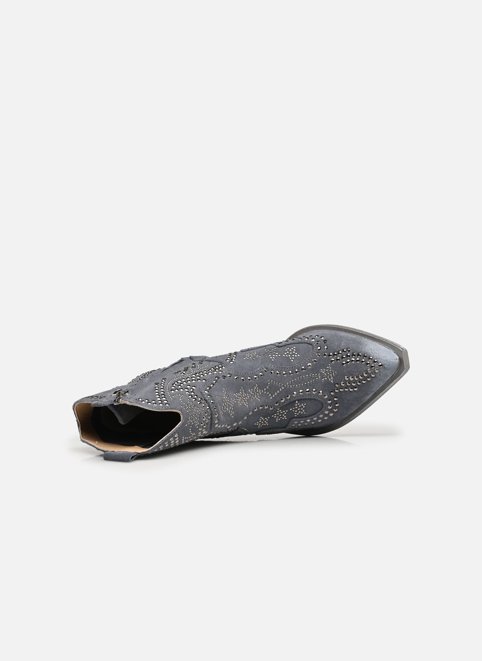 Bottines santiags M702M25 femme bleu Semerdjian Bottines santiags M702M25 femme bleu CAMOSCIO DENIM