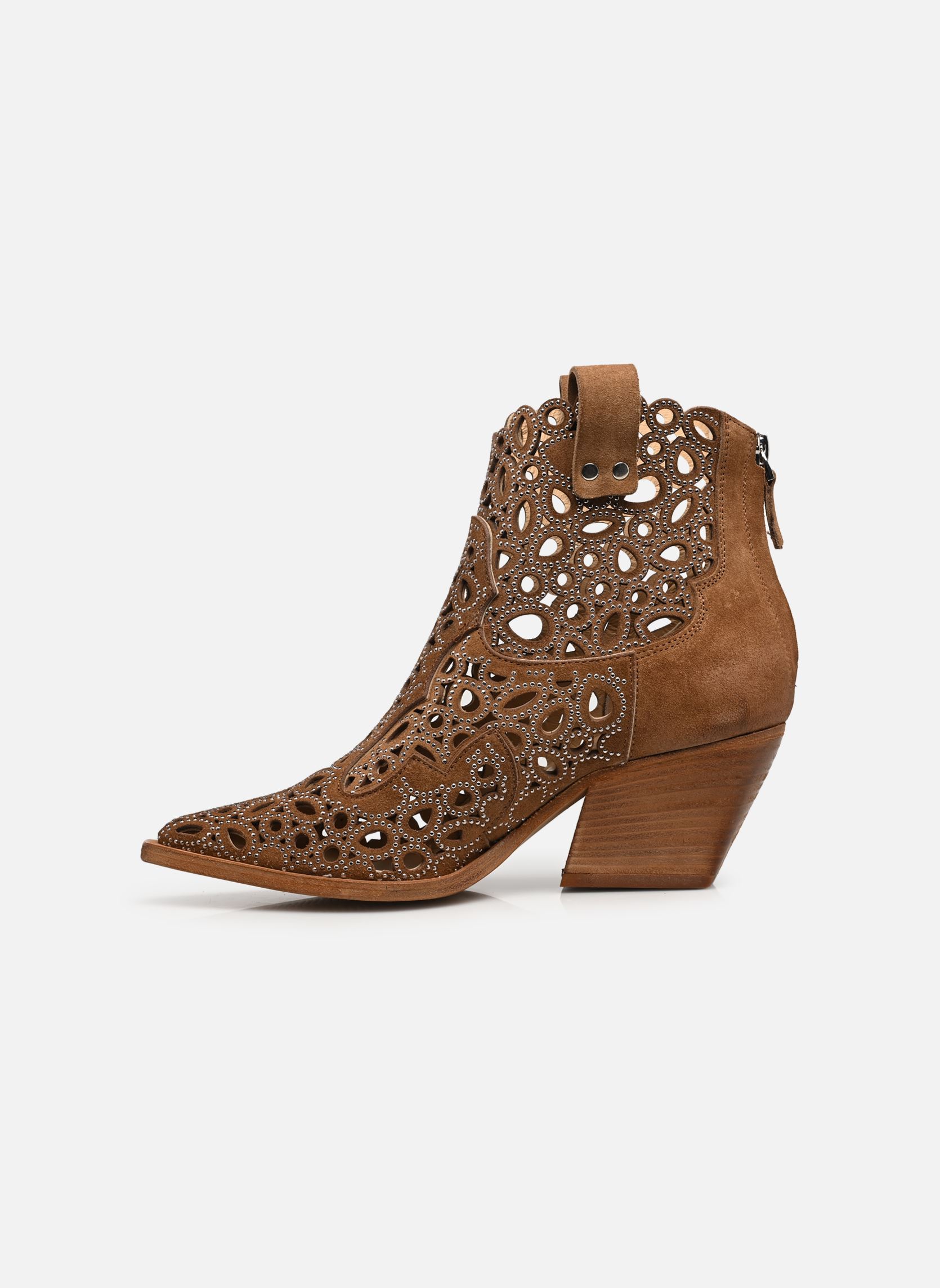 Cowboy-Stiefeletten M702M17 damen braun Semerdjian Cowboy-Stiefeletten M702M17 damen braun CROSTA NOCE