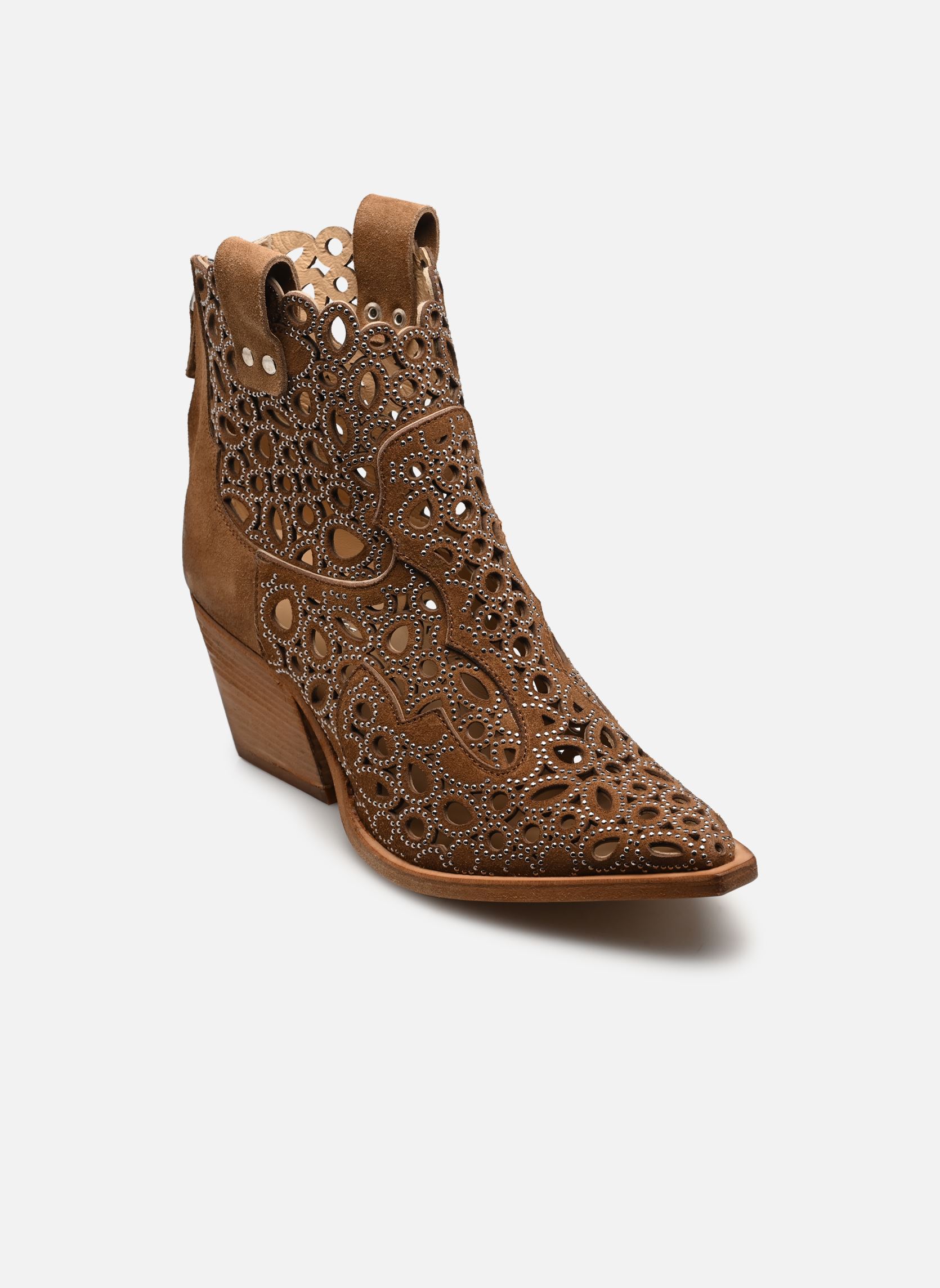 Cowboy-Stiefeletten M702M17 damen braun Semerdjian Cowboy-Stiefeletten M702M17 damen braun CROSTA NOCE