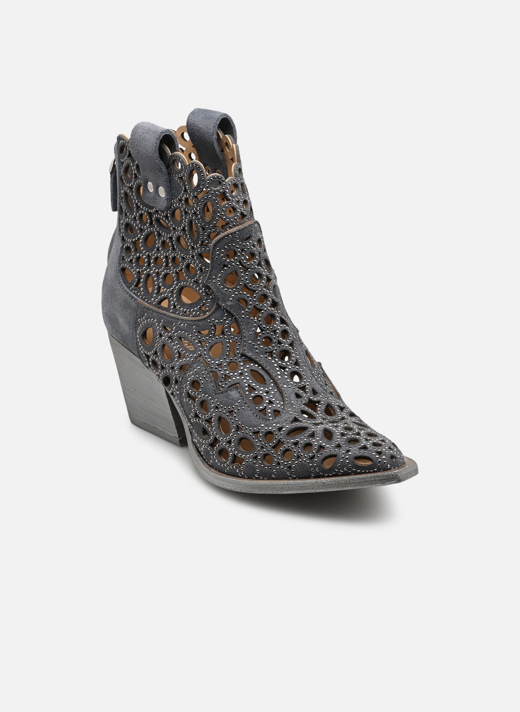 Cowboy boots M702M17 dames blauw Semerdjian Cowboy boots M702M17 dames blauw CROSTA DENIM
