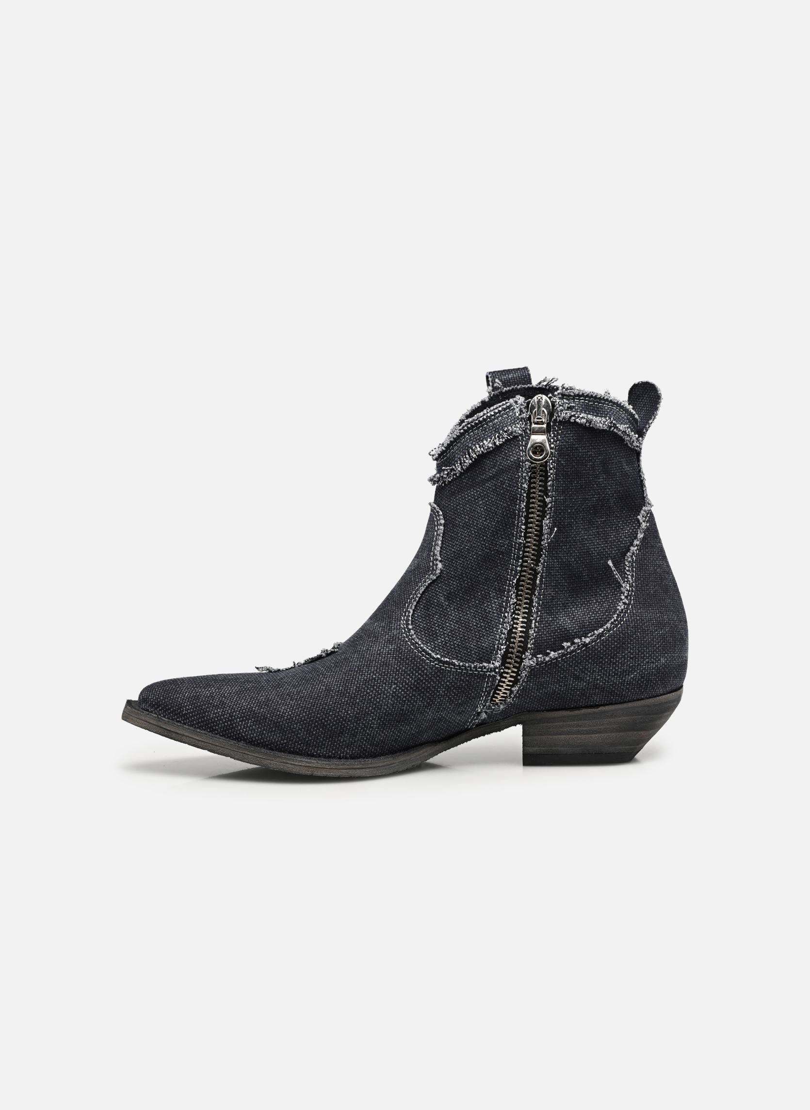 Cowboy boots M374B6 dames blauw Semerdjian Cowboy boots M374B6 dames blauw CANVAS JEANS