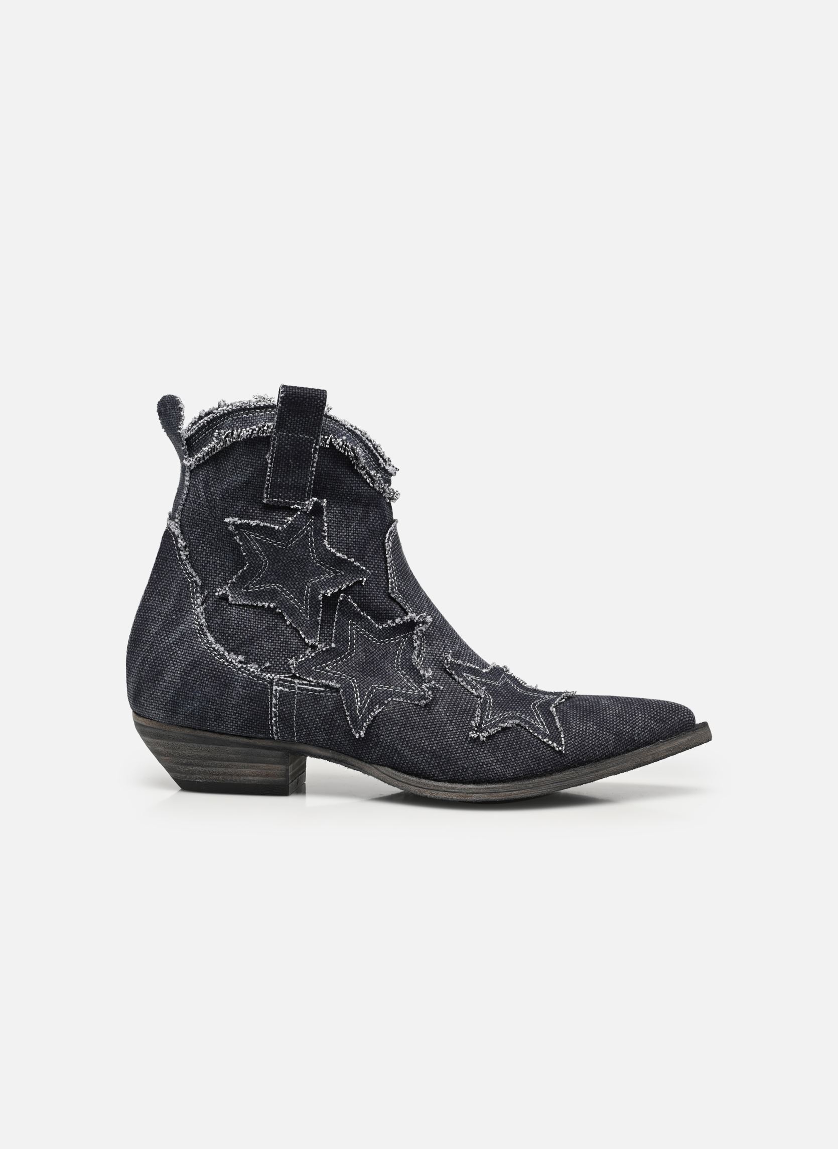 Cowboy boots M374B6 dames blauw Semerdjian Cowboy boots M374B6 dames blauw CANVAS JEANS
