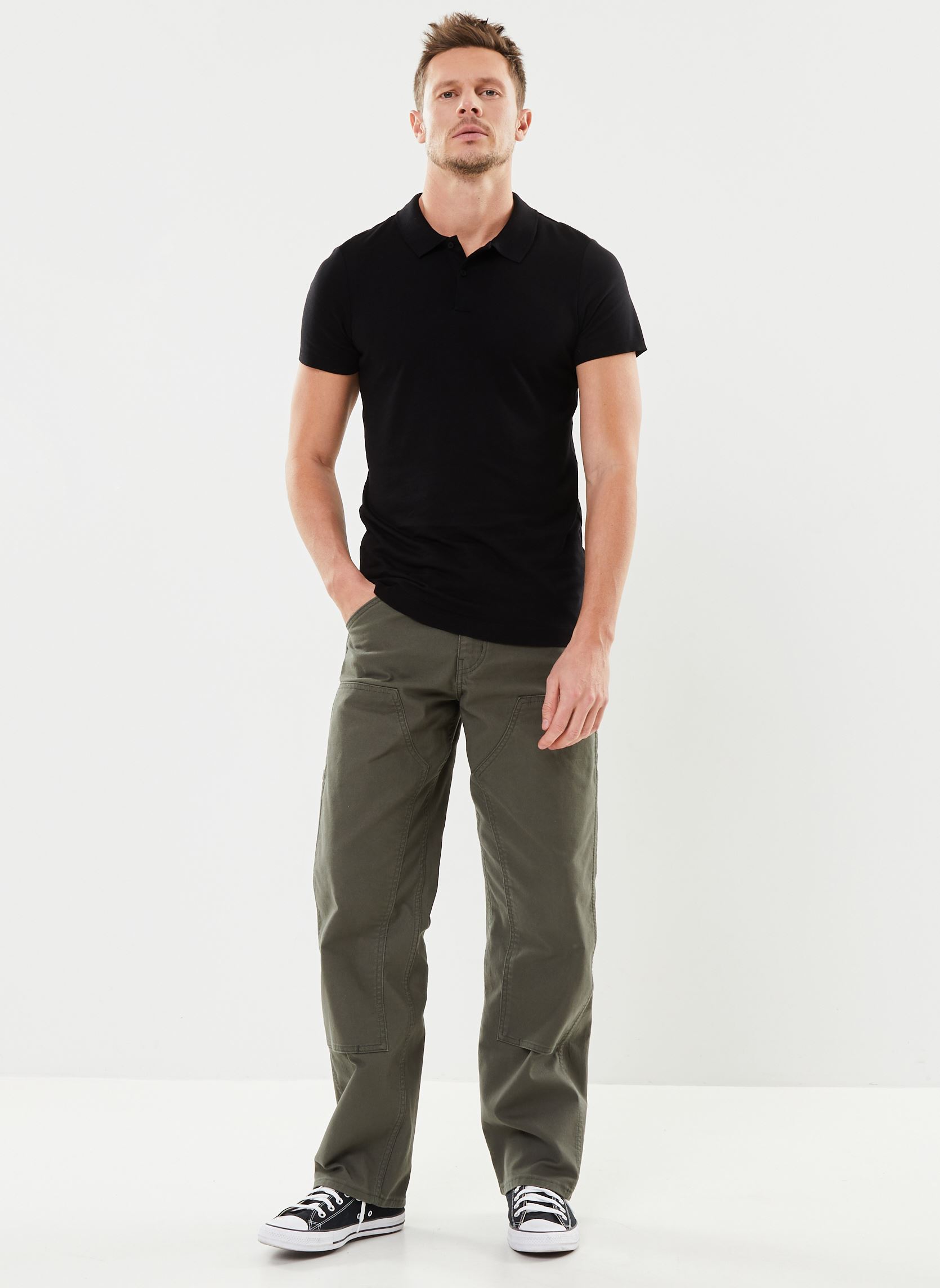 Pantalons chino WORKWEAR 565 DBL KNEE homme vert Levi's Pantalons chino WORKWEAR 565 DBL KNEE homme vert Gray Olive S Cnvs