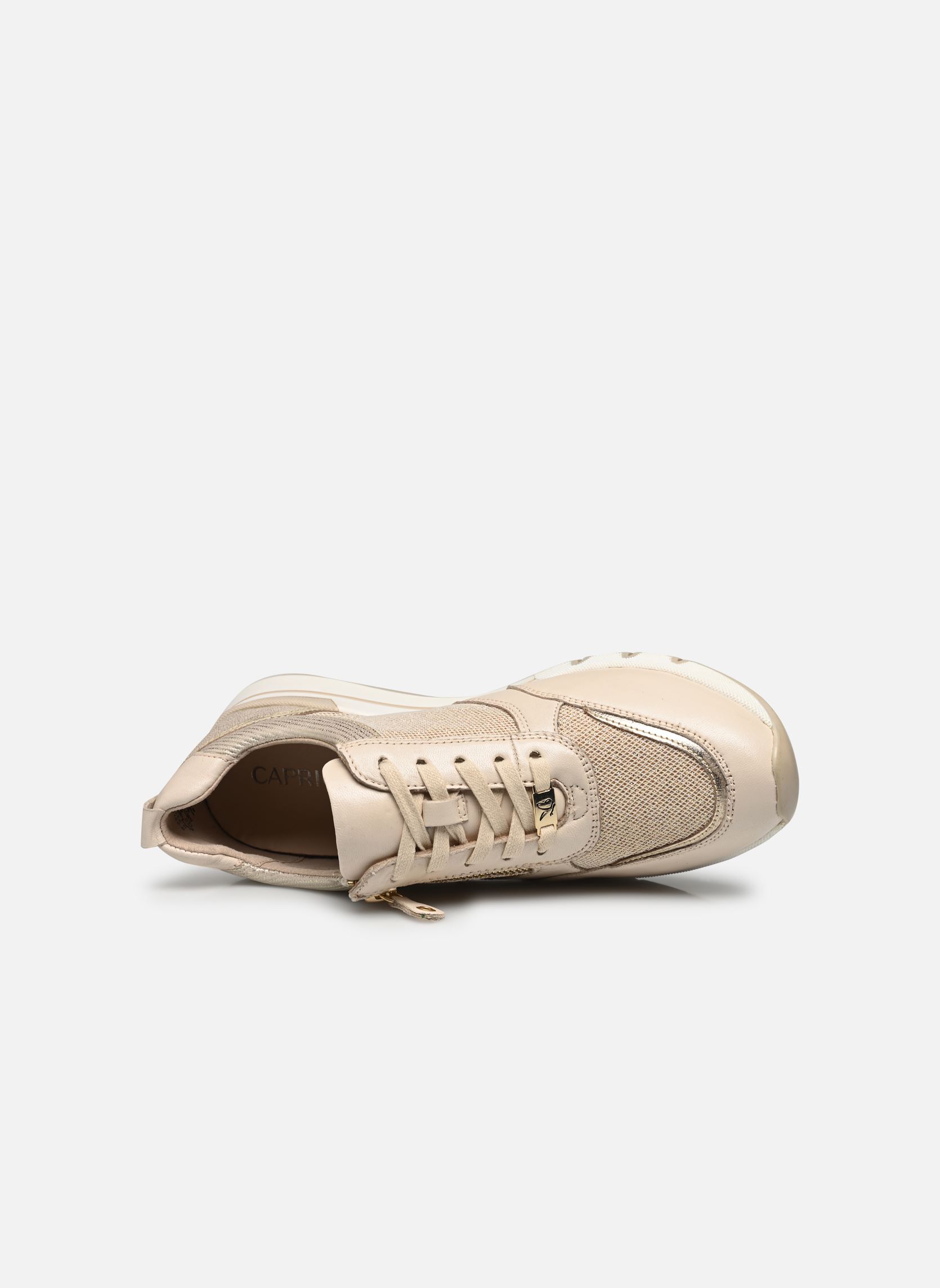 Baskets basses 23754-42 femme beige Caprice Baskets basses 23754-42 femme beige CREAM/GOLD