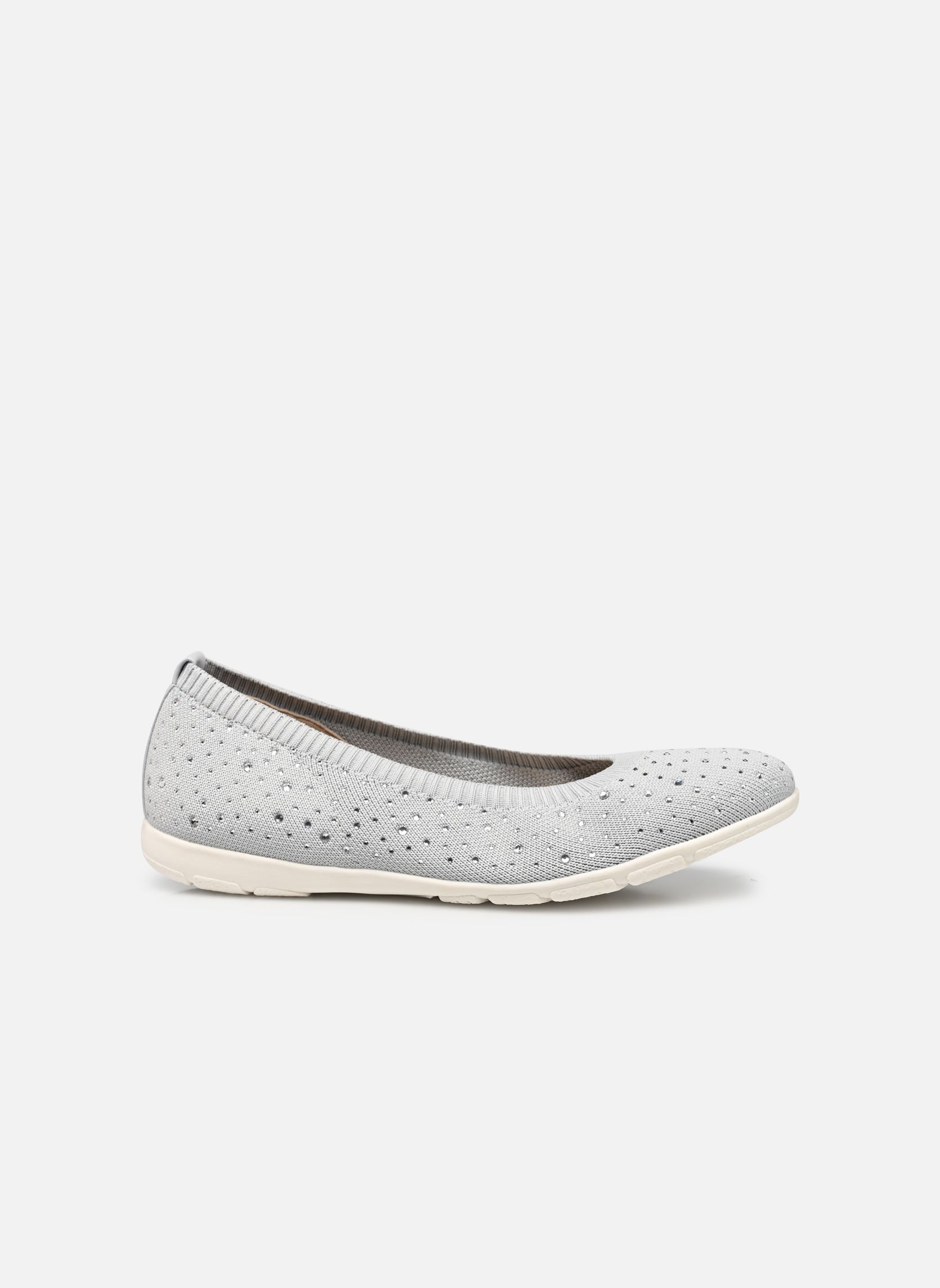 Klassische Ballerinas 22107-42 damen grau Caprice Klassische Ballerinas 22107-42 damen grau LT GREY KNIT