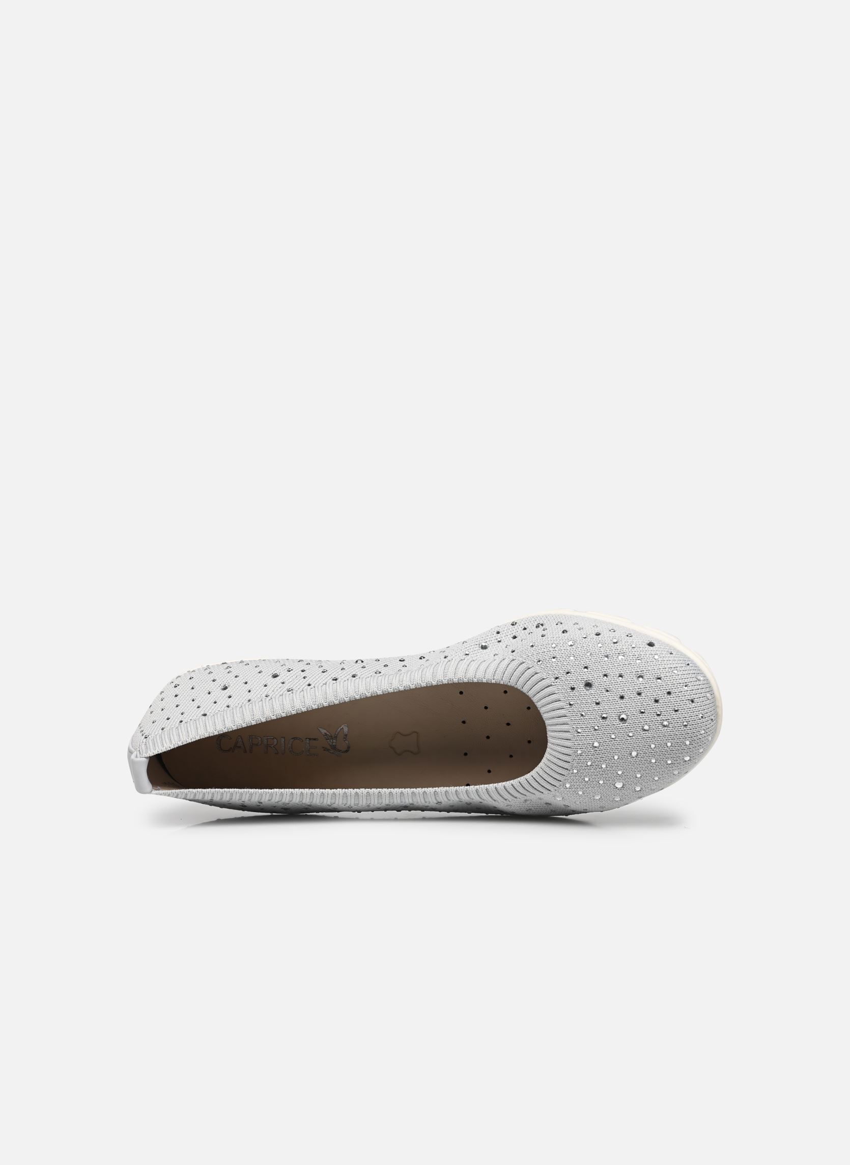 Klassische Ballerinas 22107-42 damen grau Caprice Klassische Ballerinas 22107-42 damen grau LT GREY KNIT