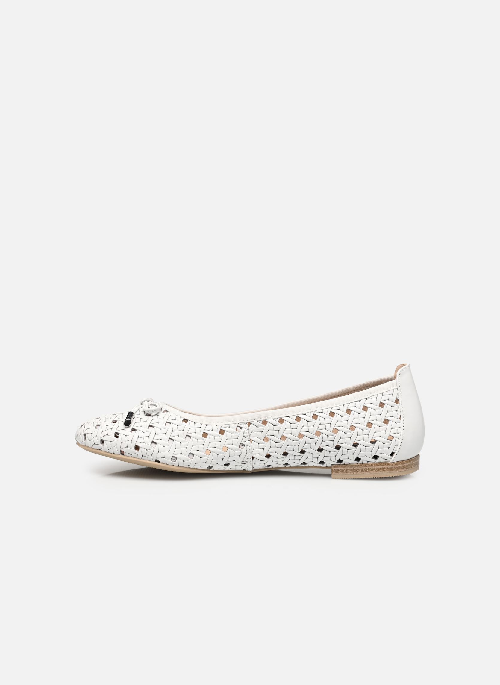 Klassieke ballerina's 22109-42 dames wit Caprice Klassieke ballerina's 22109-42 dames wit WHITE NAPPA