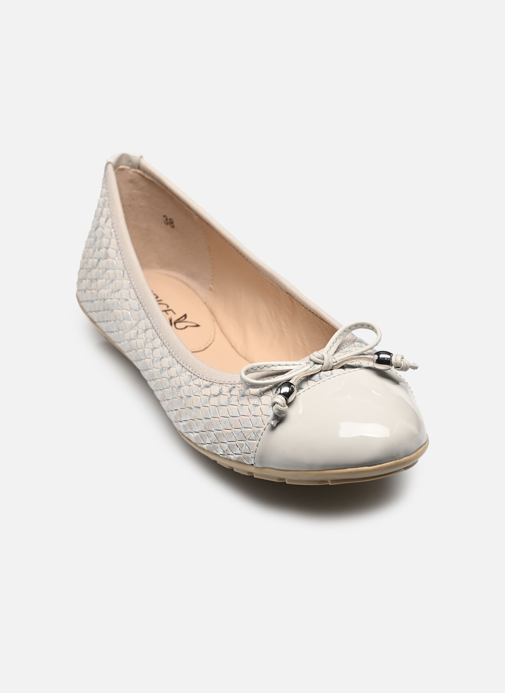 Klassische Ballerinas 22113-42 damen grau Caprice Klassische Ballerinas 22113-42 damen grau LT.GREY COMB