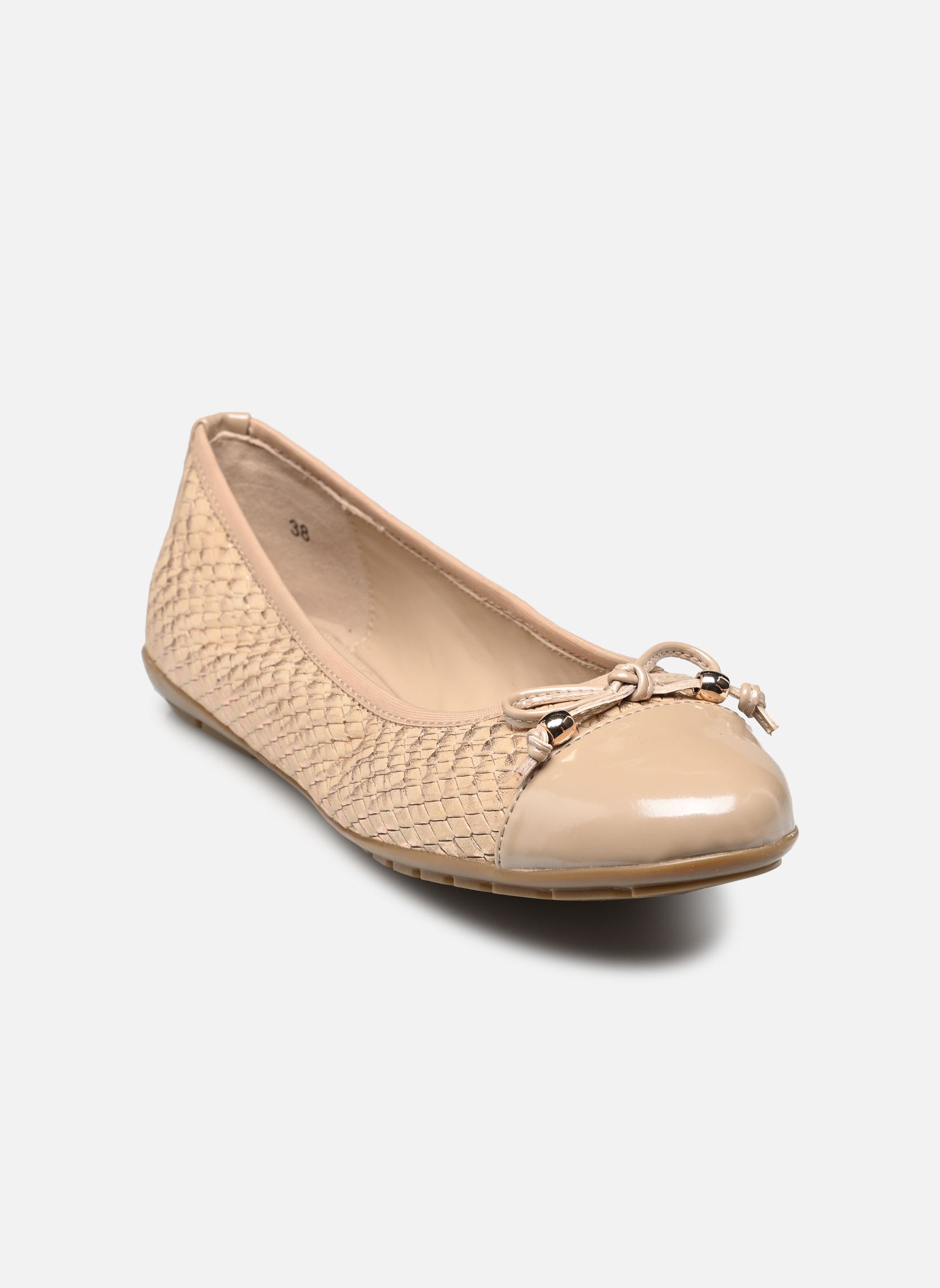Klassische Ballerinas 22113-42 damen beige Caprice Klassische Ballerinas 22113-42 damen beige BEIGE COMB I