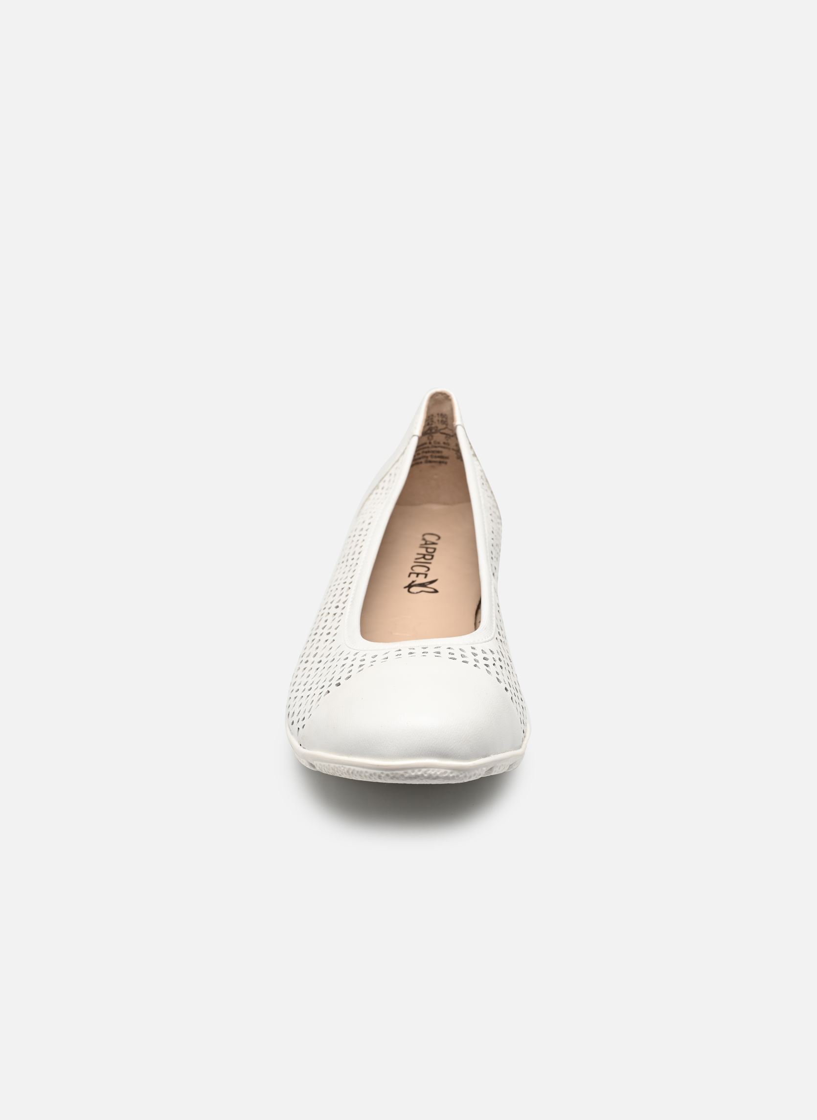 Klassieke ballerina's 22151-42 dames wit Caprice Klassieke ballerina's 22151-42 dames wit WHITE SOFTNAP.