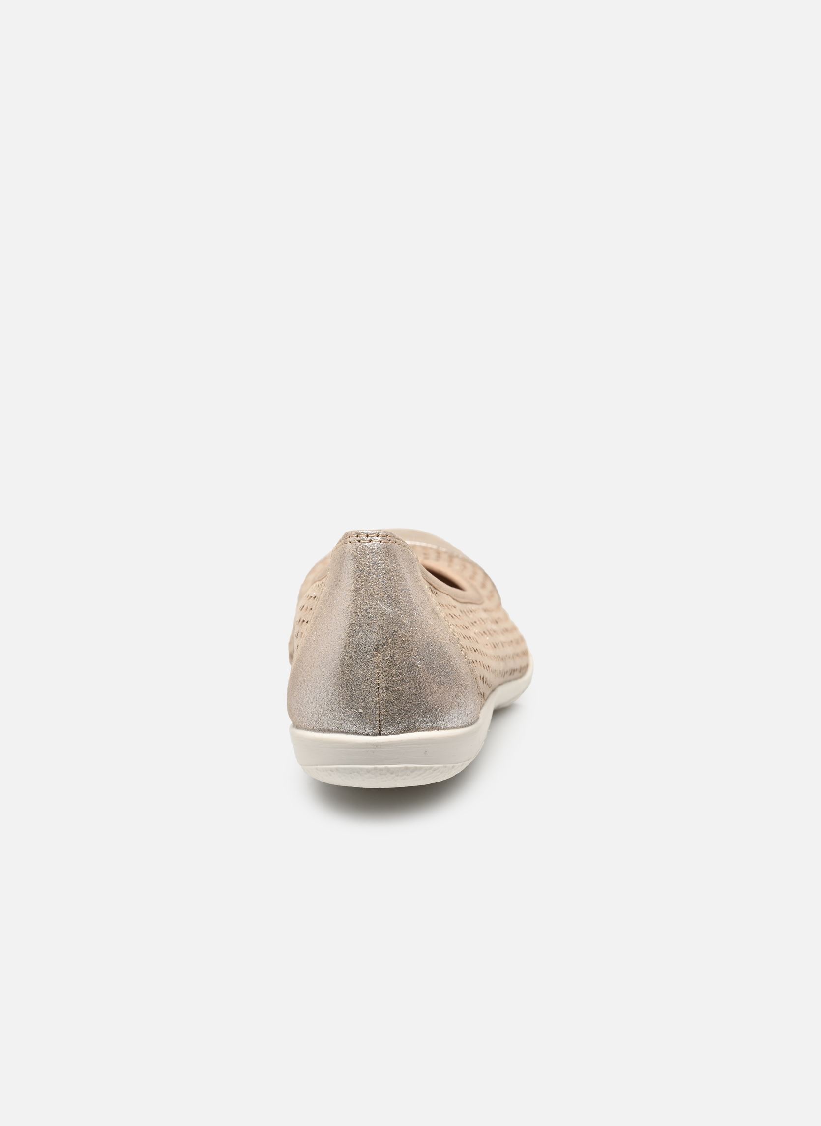Ballerines classiques 22151-42 femme or et bronze Caprice Ballerines classiques 22151-42 femme or et bronze TAUPE METALLIC