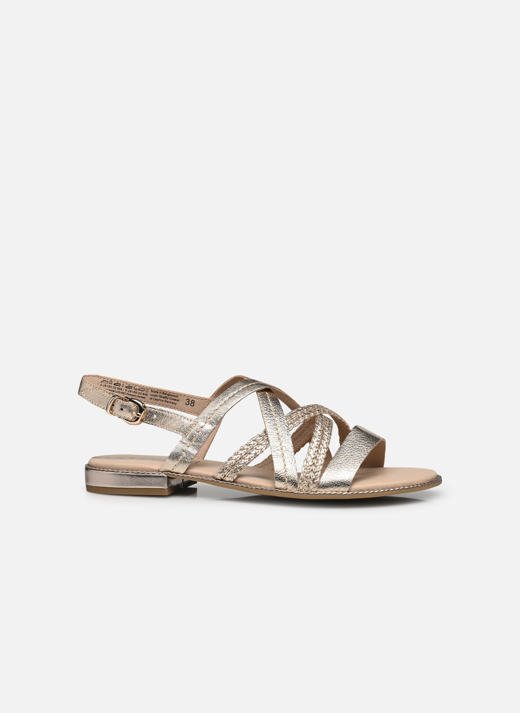 Sandalen 28100-42 damen gold und bronze Caprice Sandalen 28100-42 damen gold und bronze PLATIN METAL.