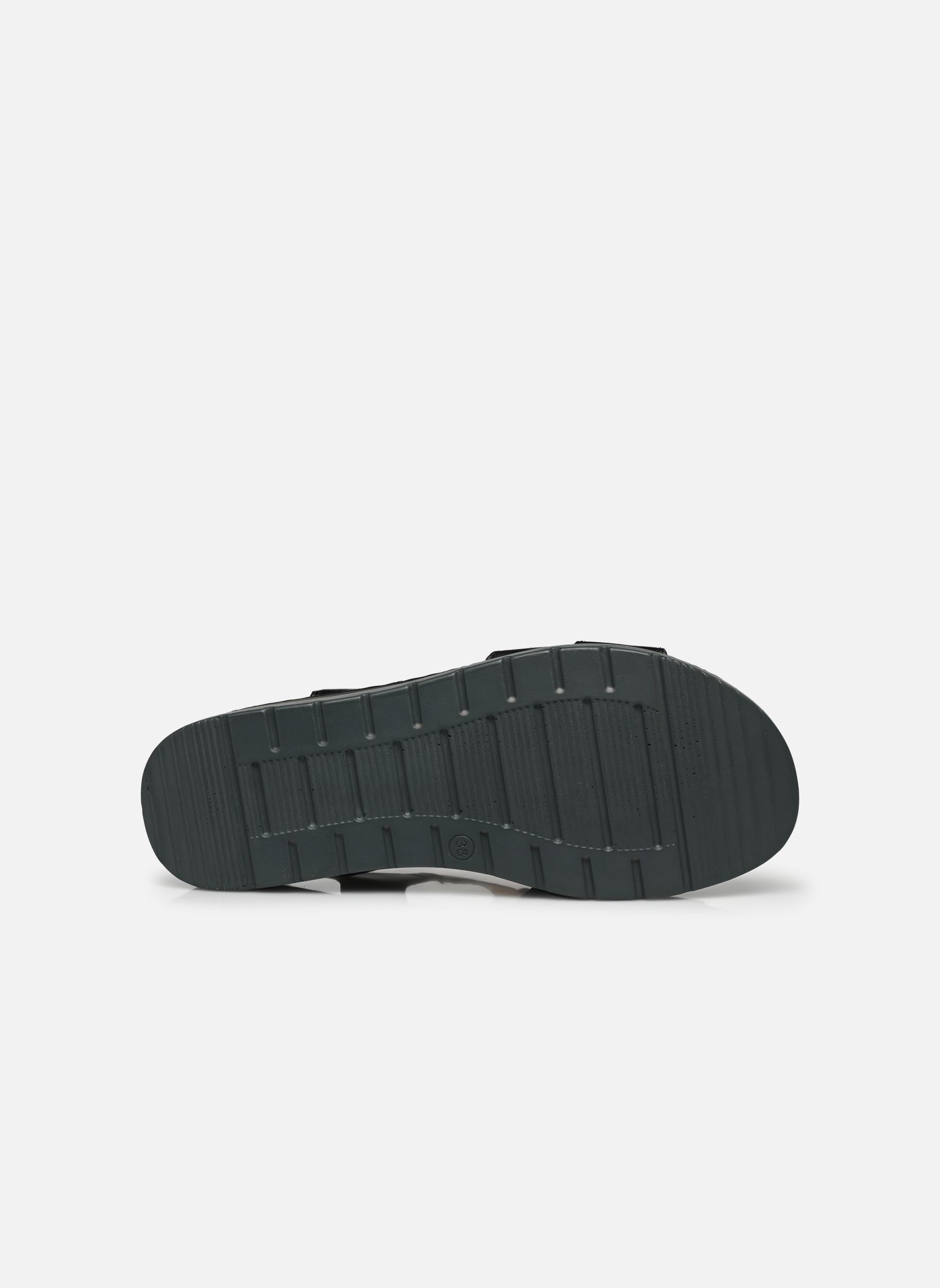 Flache Sandalen 28154-42 damen schwarz Caprice Flache Sandalen 28154-42 damen schwarz BLACK MET.COMB
