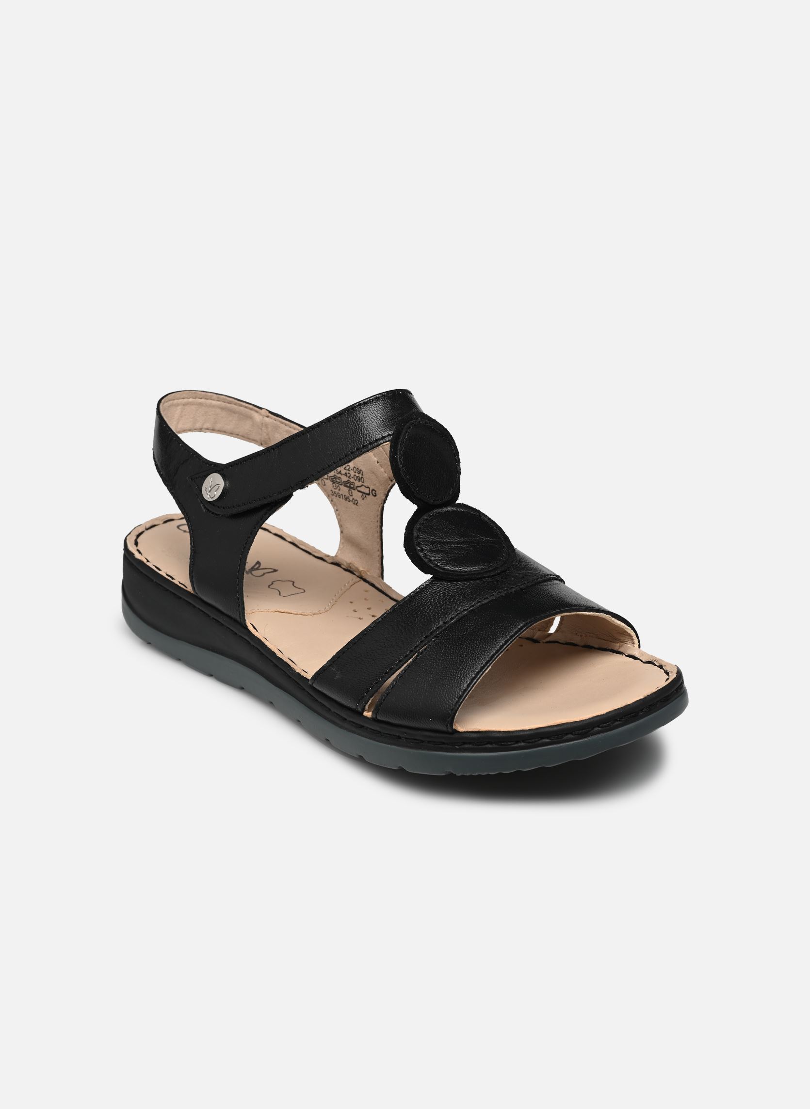Flache Sandalen 28154-42 damen schwarz Caprice Flache Sandalen 28154-42 damen schwarz BLACK MET.COMB