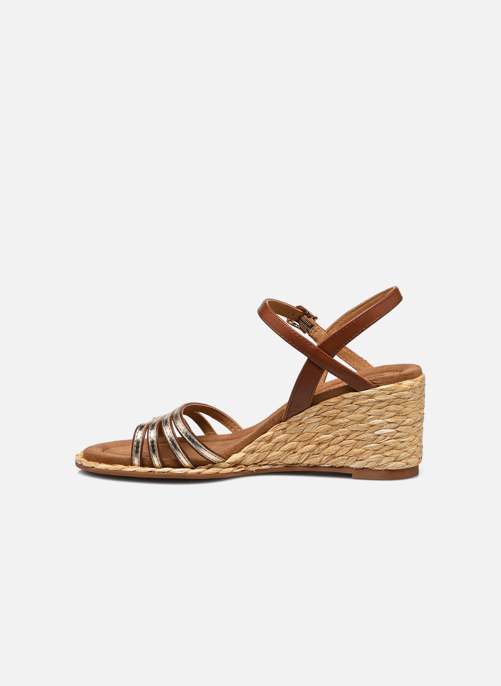Keil- und Plateausandalen 28305-42 damen braun Caprice Keil- und Plateausandalen 28305-42 damen braun COGNAC/GOLD
